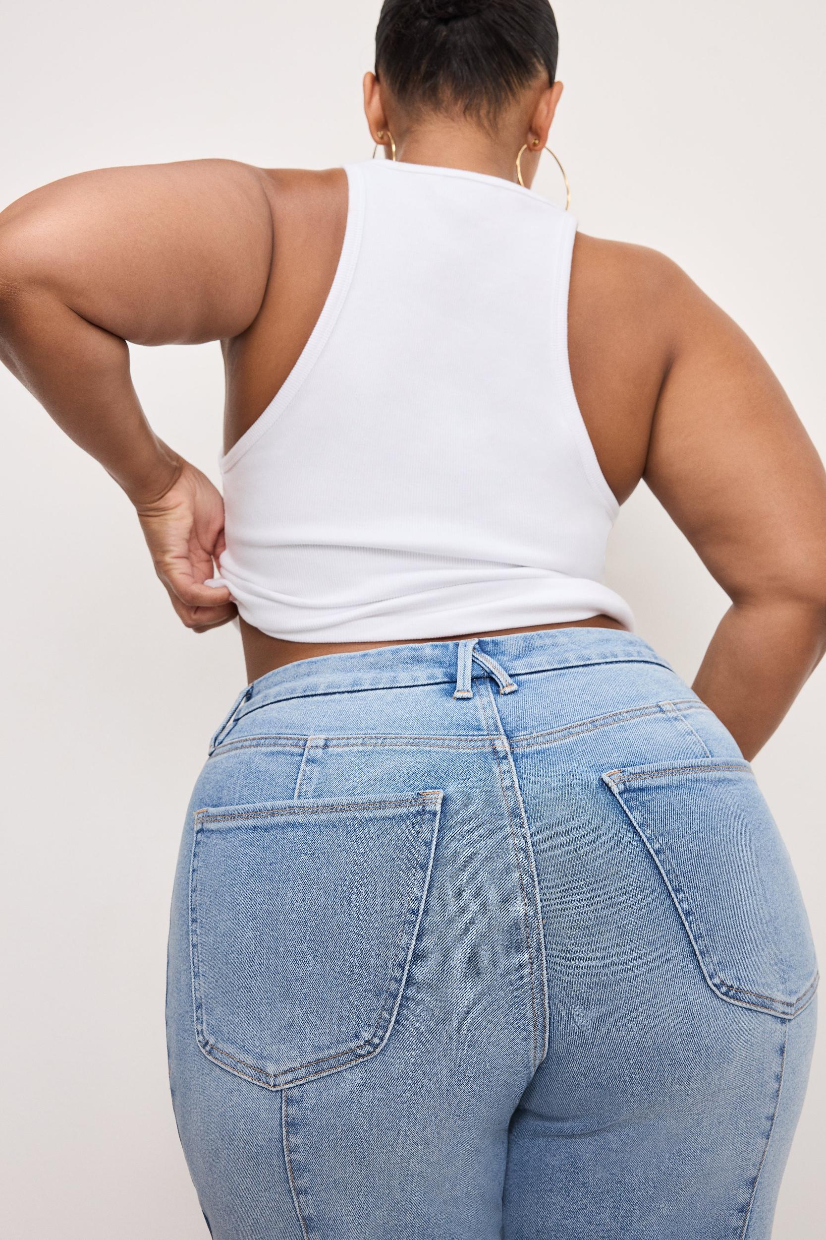 GOOD WAIST PALAZZO JEANS | INDIGO957 Product Image