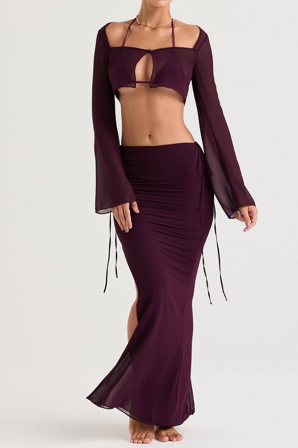 Marseille  prune cover up top Product Image