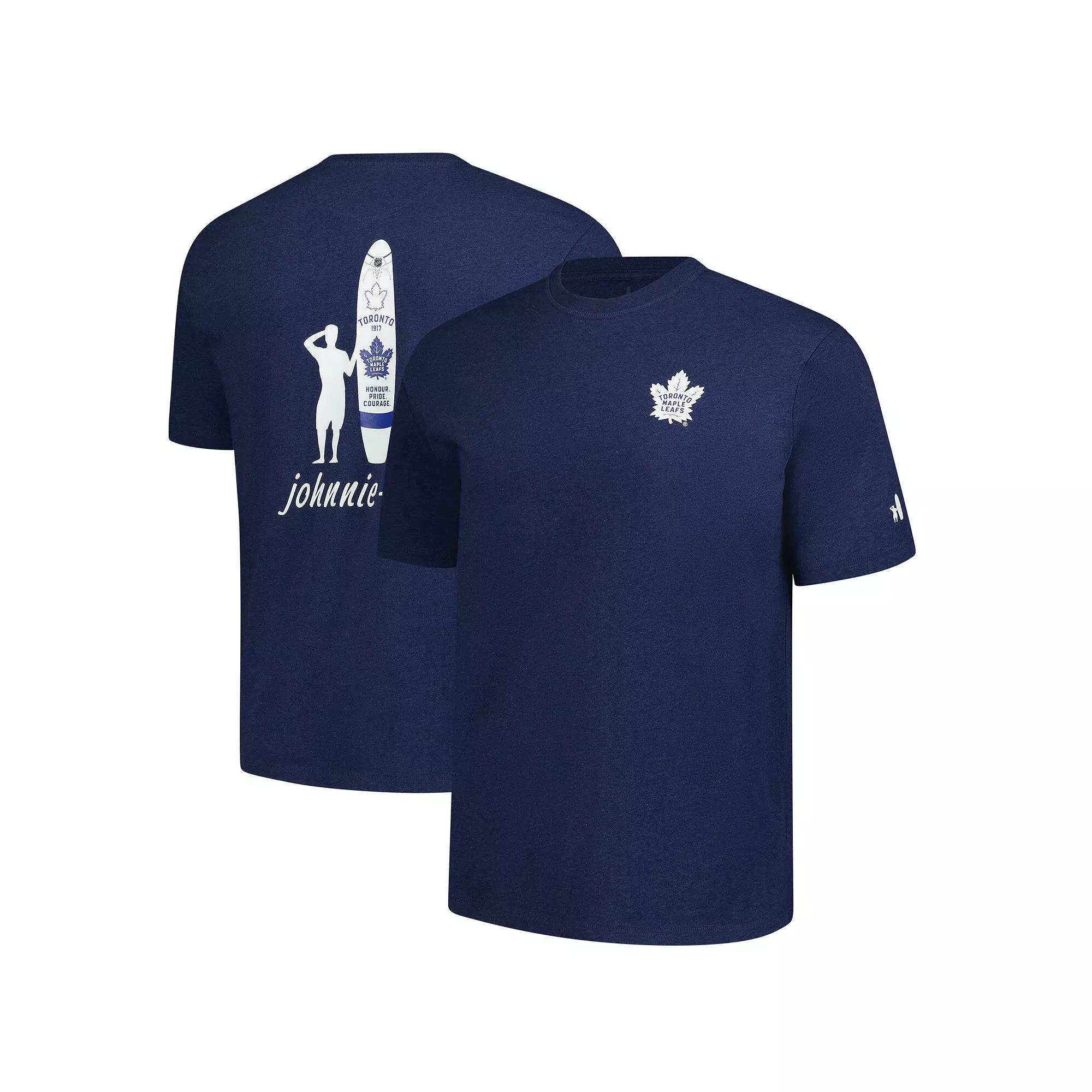 Men's johnnie-O Navy Toronto Maple Leafs Heathered Spencer T-Shirt,  Product Image