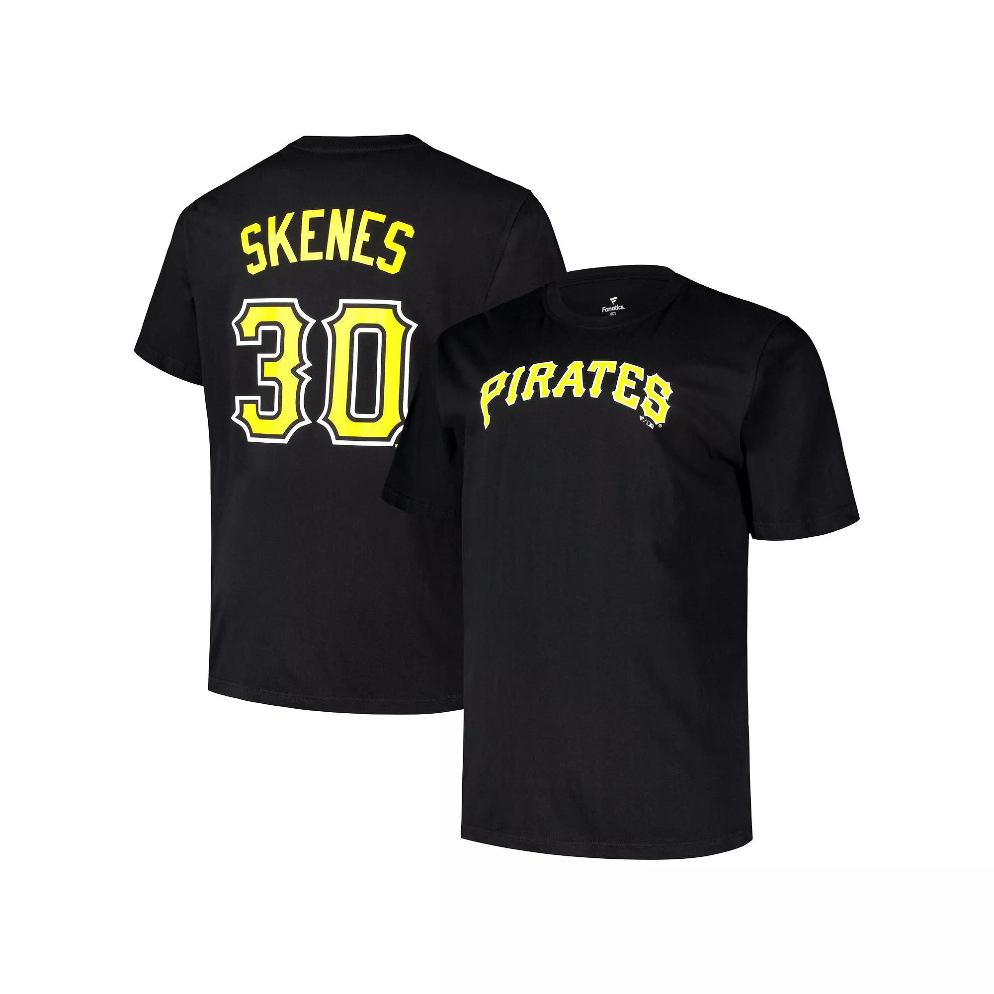 Men's Profile Paul Skenes Black Pittsburgh Pirates Big & Tall Name & Number T-Shirt,  Product Image