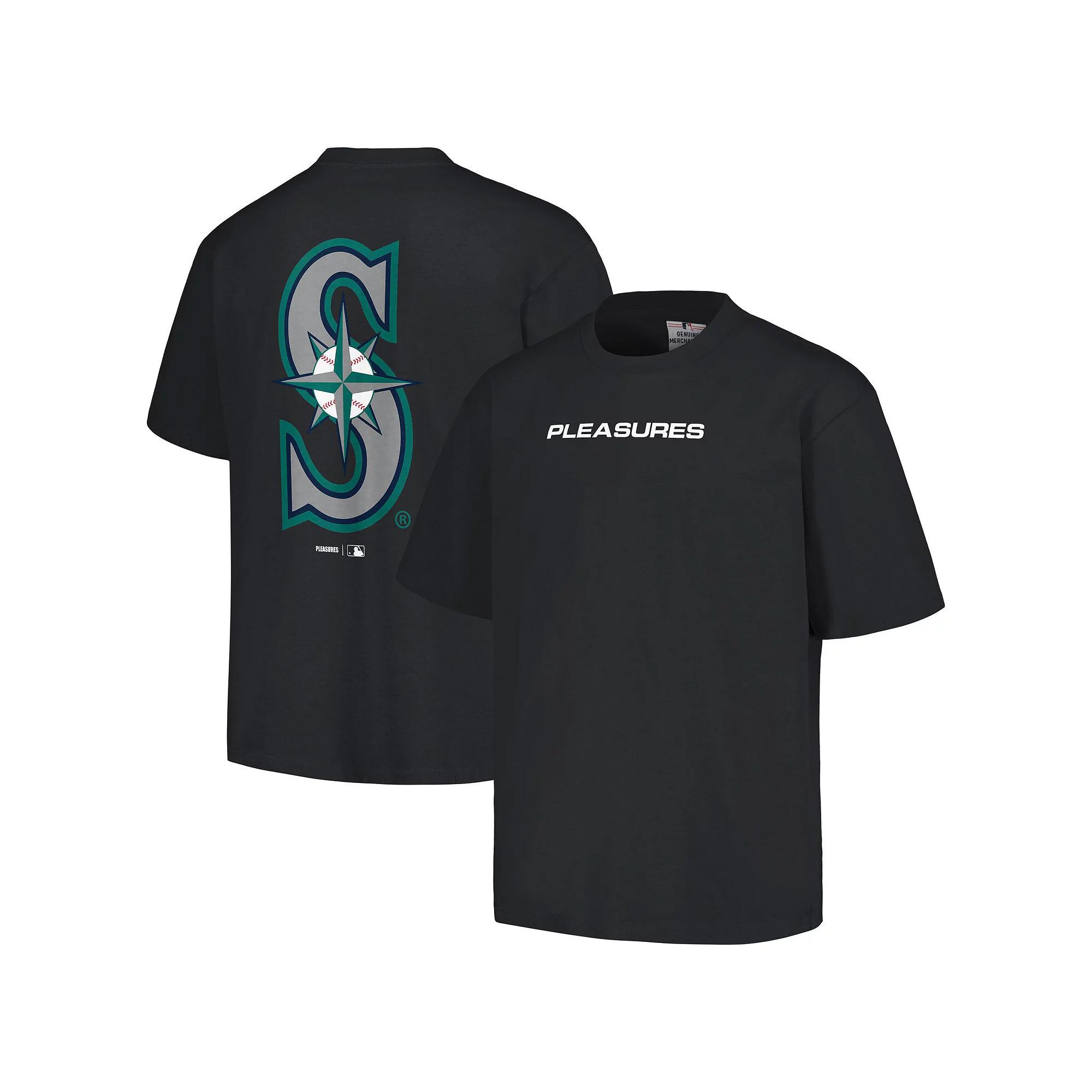 Men's PLEASURES Black Seattle Mariners Ballpark T-Shirt,  Product Image
