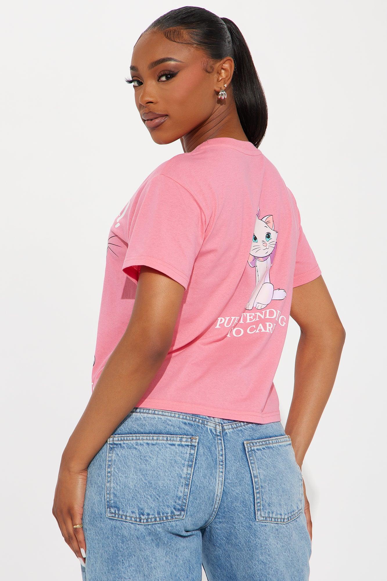 Marie Be Fur Real Graphic Tee - Pink Product Image