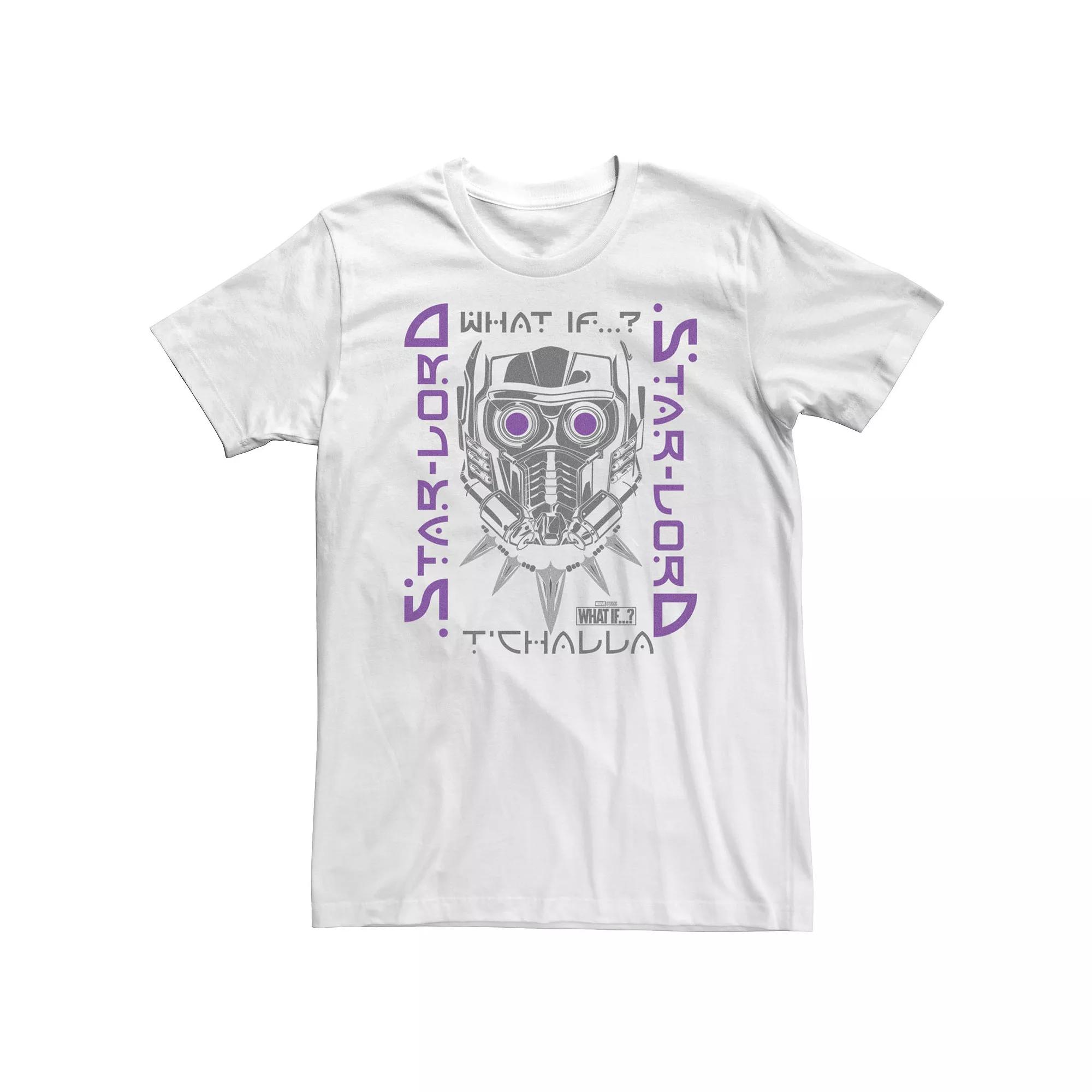 Big & Tall Marvel What If Star Lord Tchalla Poster Tee, Men's,  Product Image