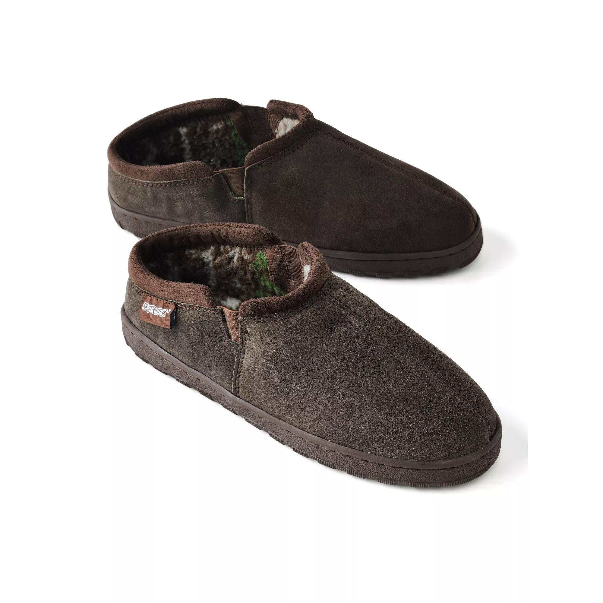 MUK LUKS Matt Men's Printed Berber Suede Clog Slippers,  Product Image