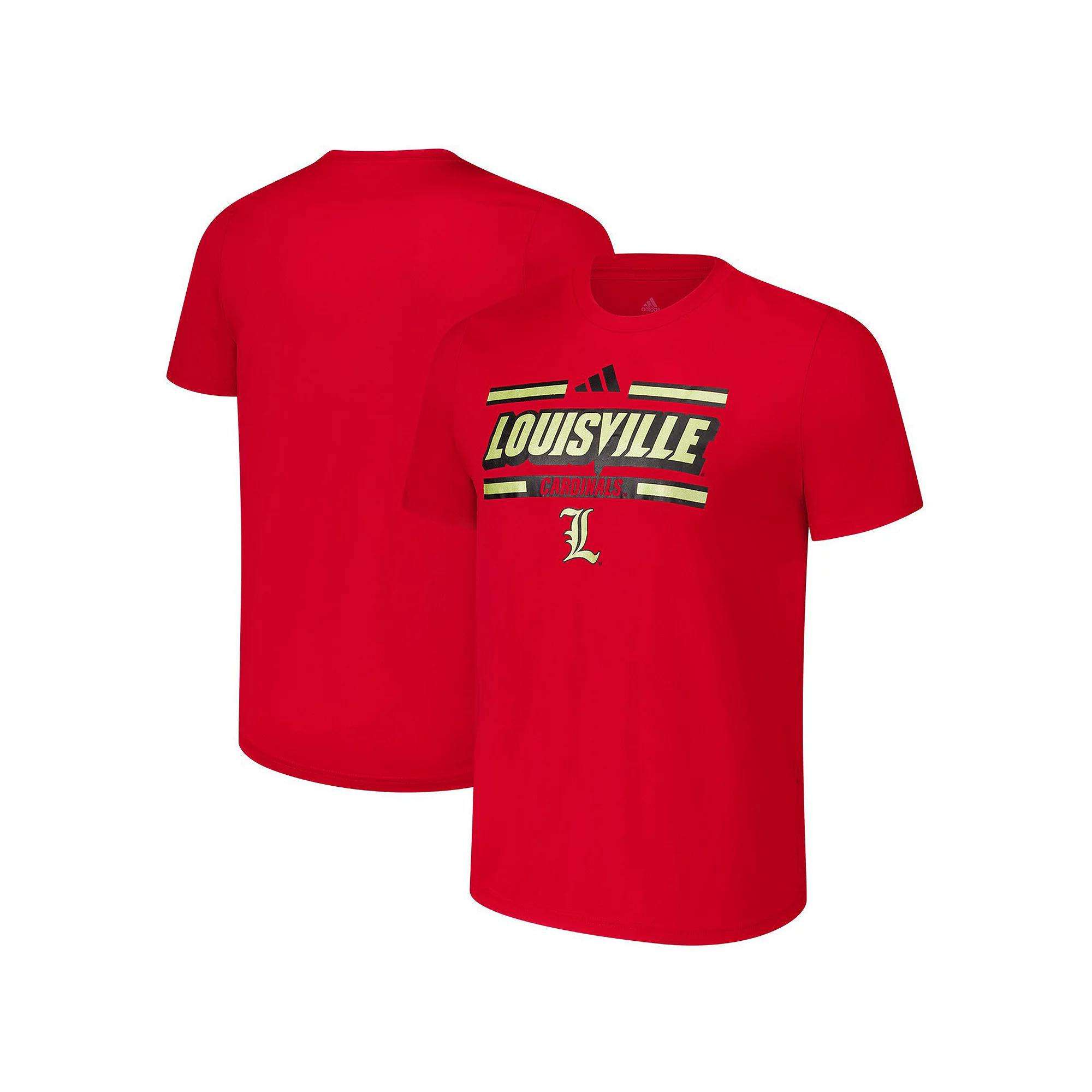 Men's adidas Red Louisville Cardinals Strategy Pre-Game T-Shirt,  Product Image