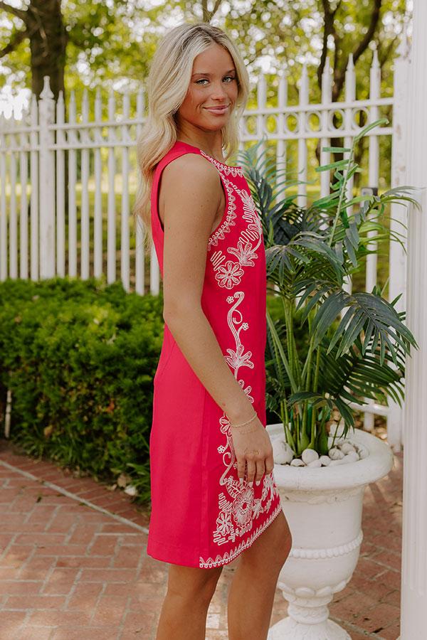 Puerto Vallarta Embroidered Mini Dress Product Image