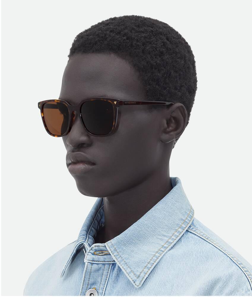 Soft Recycled Acetate Square Sunglasses in Havana / Brown Product Image