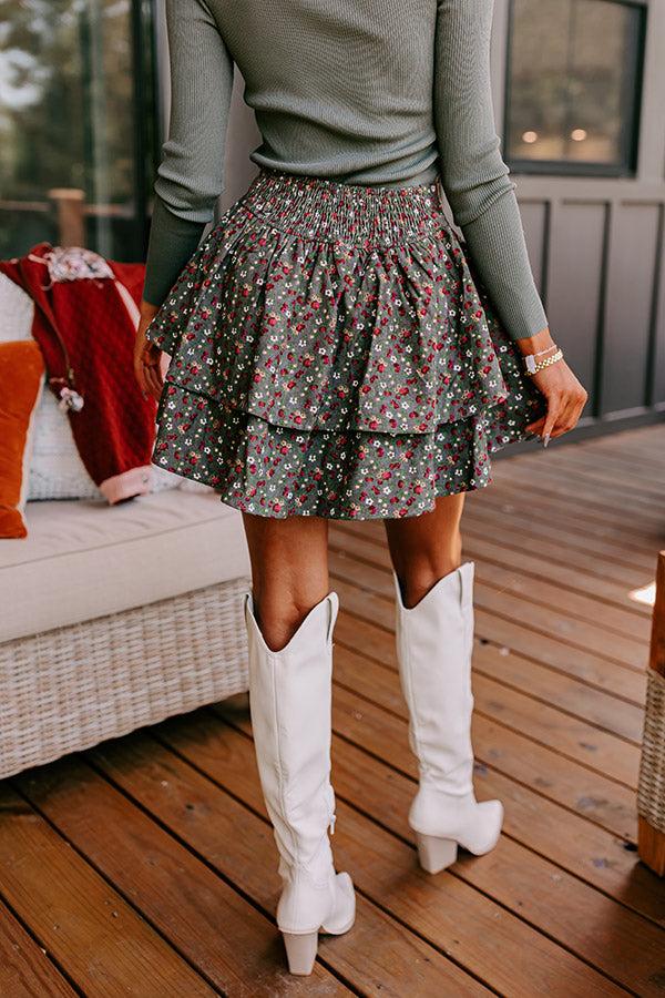 The Evelyn High Waist Floral Skirt Product Image