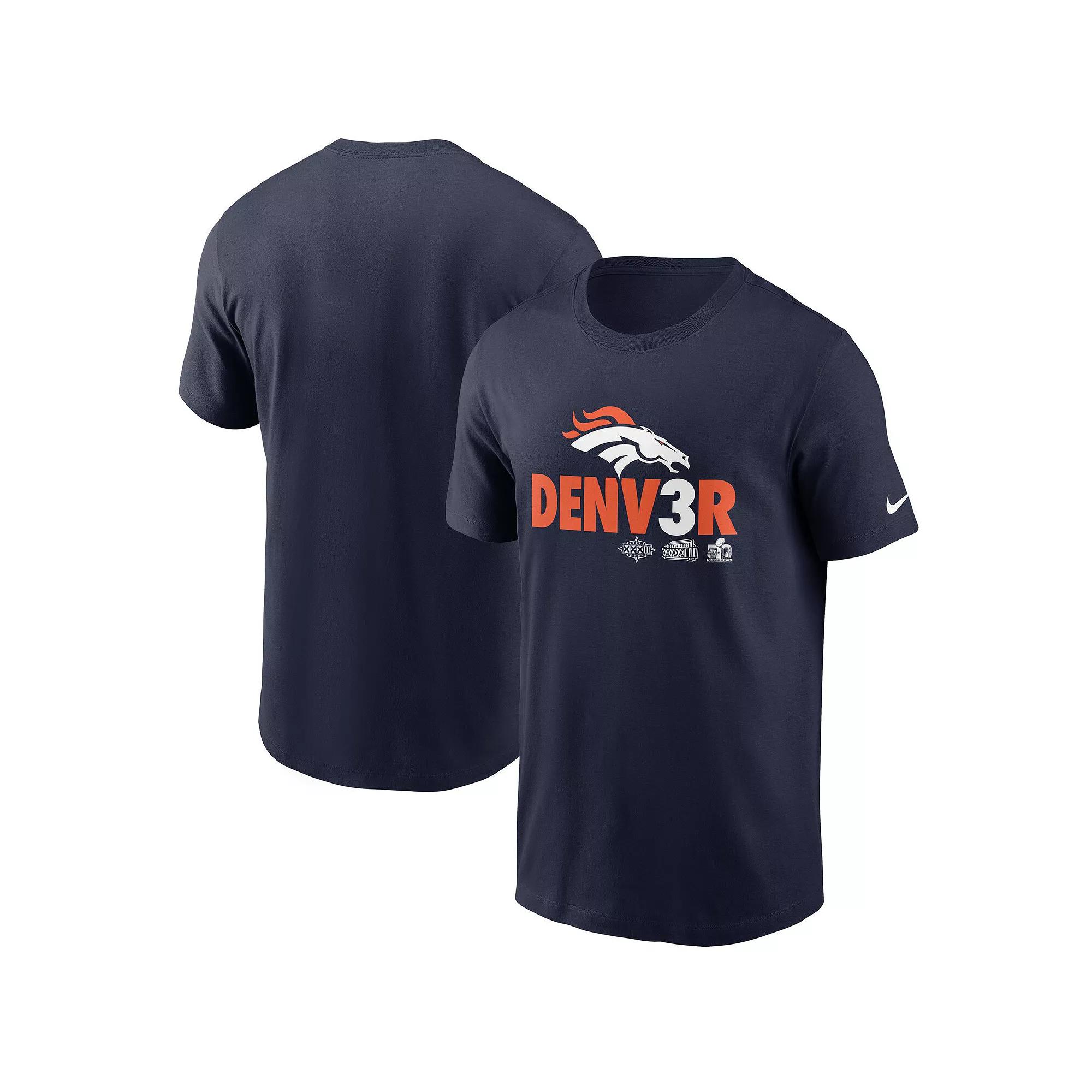 Men's Nike Navy Denver Broncos Hometown Collection Denv3r T-Shirt,  Product Image