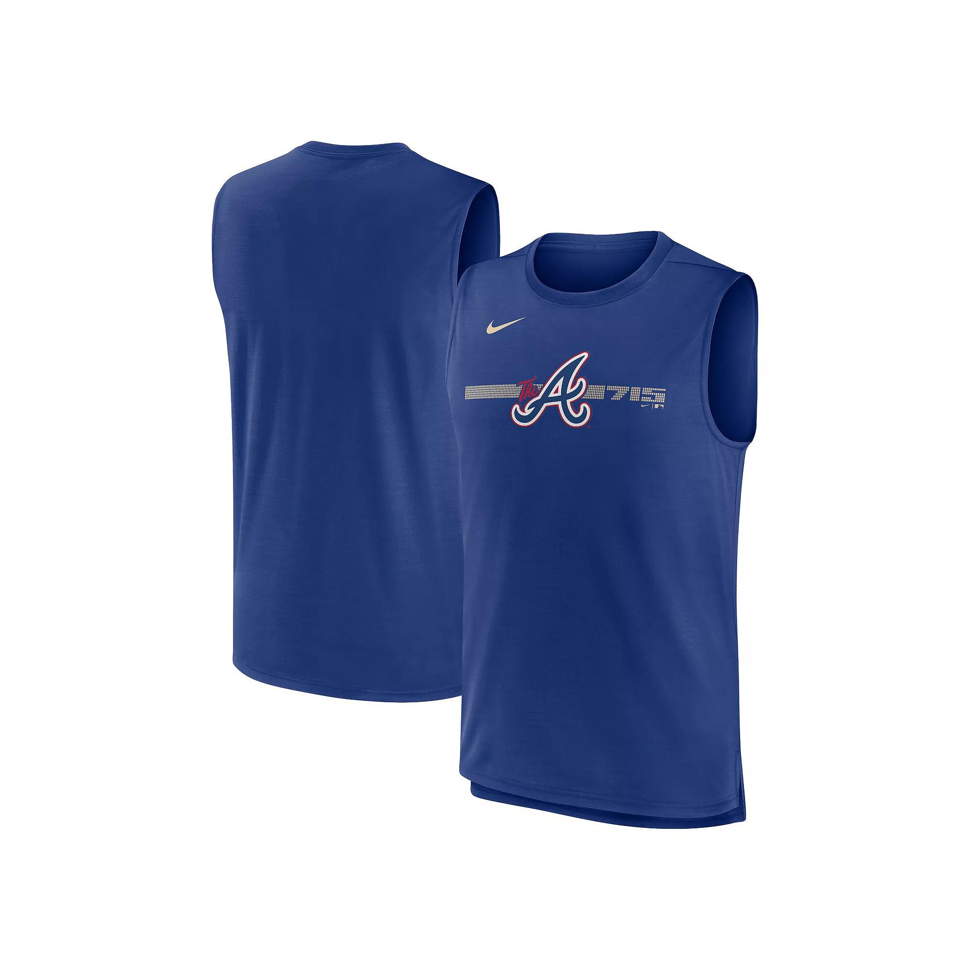 Men's Nike Royal Atlanta Braves City Connect Muscle Tank Top,  Product Image