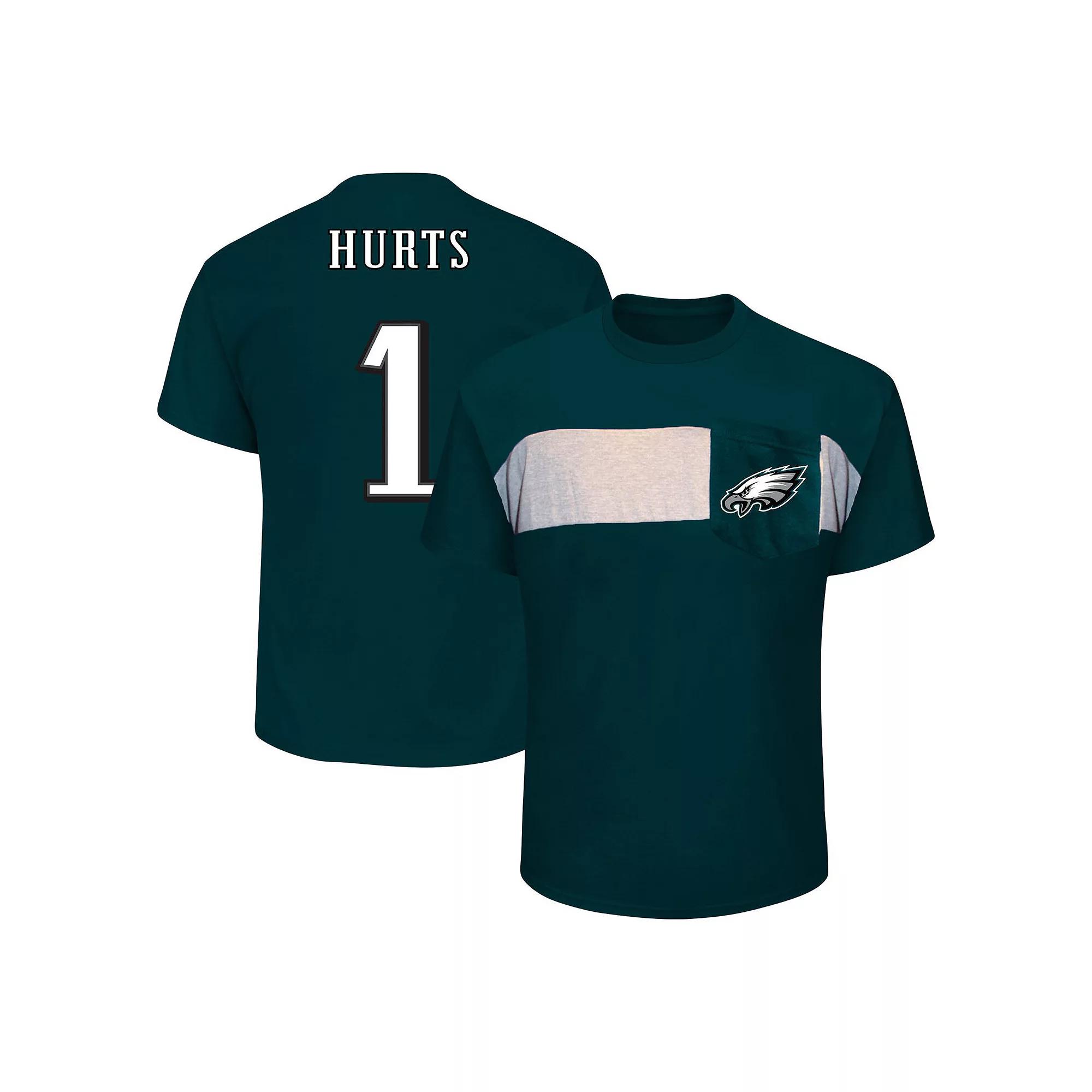 Men's Fanatics Jalen Hurts Midnight Green Philadelphia Eagles Big & Tall T-Shirt, Size: 3XLT Product Image