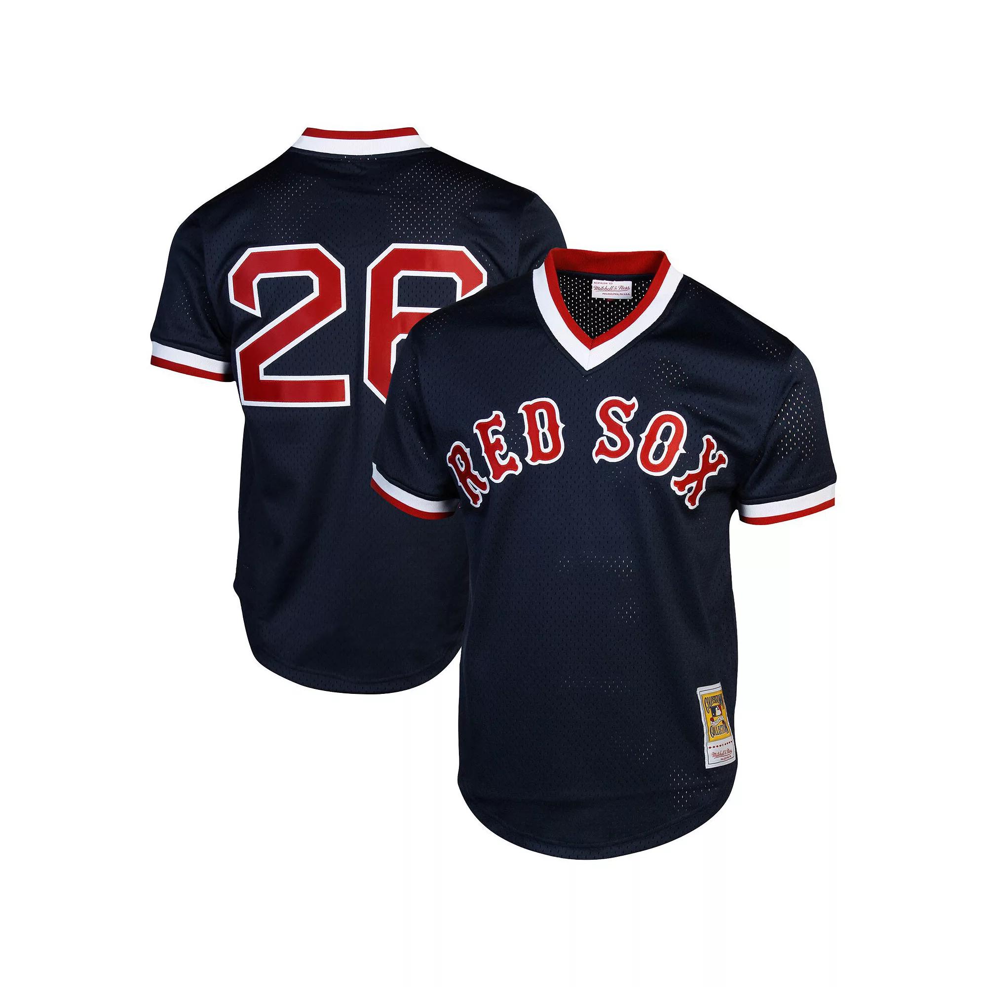 Mitchell & Ness Wade Boggs Boston Red Sox 1992 Authentic Cooperstown Collection Batting Practice Jersey - Navy Blue, Men's,  Product Image