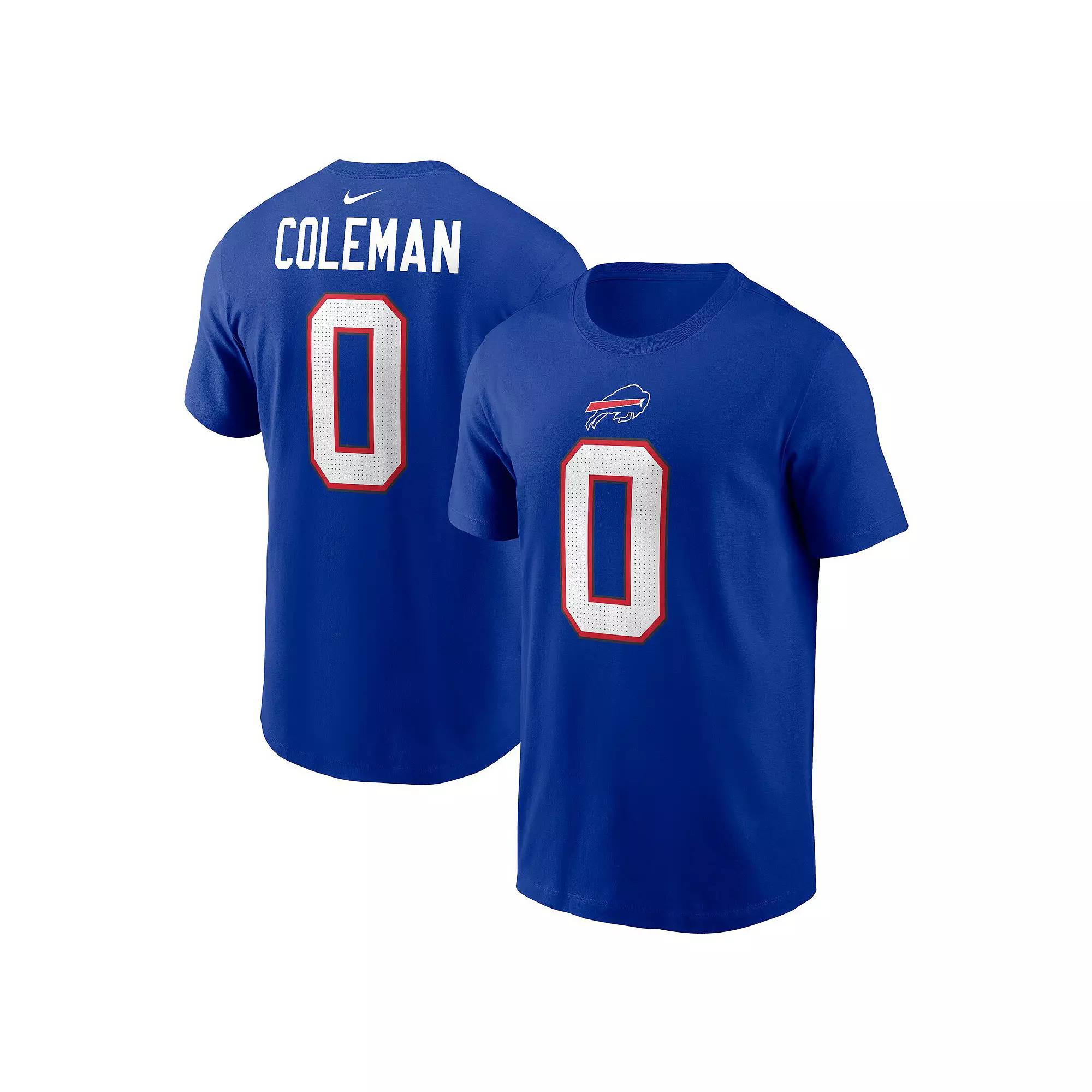 Men's Nike Keon Coleman Royal Buffalo Bills 2024 NFL Draft Name & Number T-Shirt,  Product Image