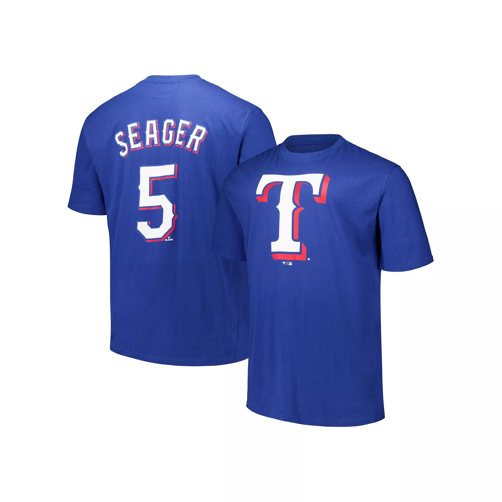 Men's Corey Seager Royal Texas Rangers Big & Tall Name & Number T-Shirt, Size: 5XLT, Blue Product Image