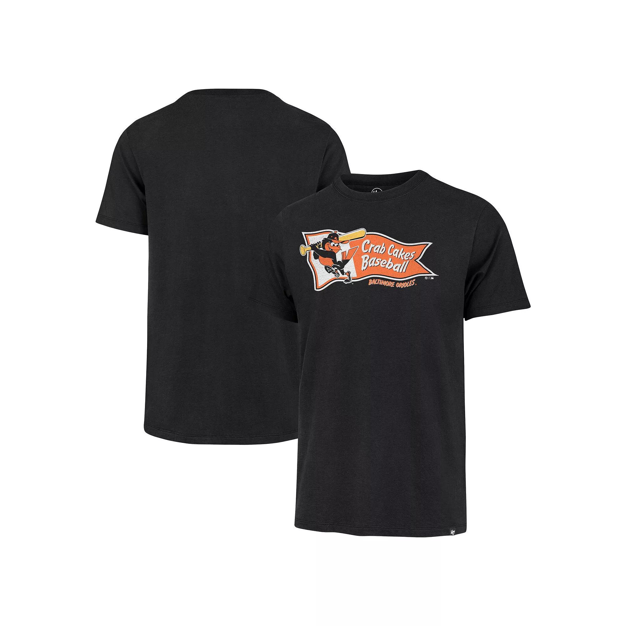 Men's '47 Black Baltimore Orioles Regional Franklin T-Shirt, Size: Small Product Image