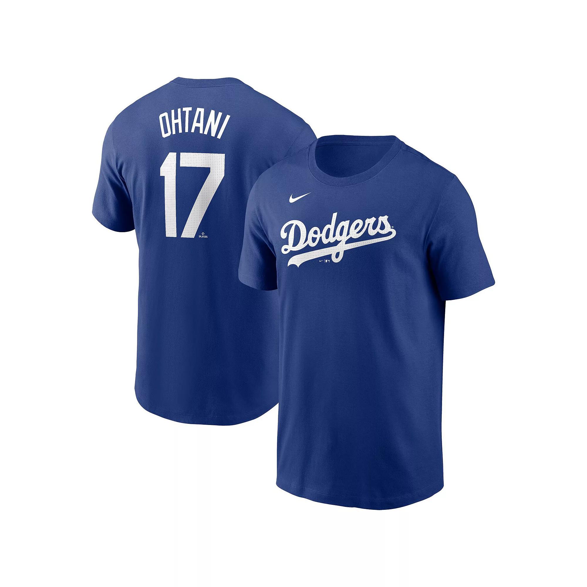 Men's Nike Shohei Ohtani Royal Los Angeles Dodgers 2024 Fuse Name & Number T-Shirt, Size: XL, Blue Product Image