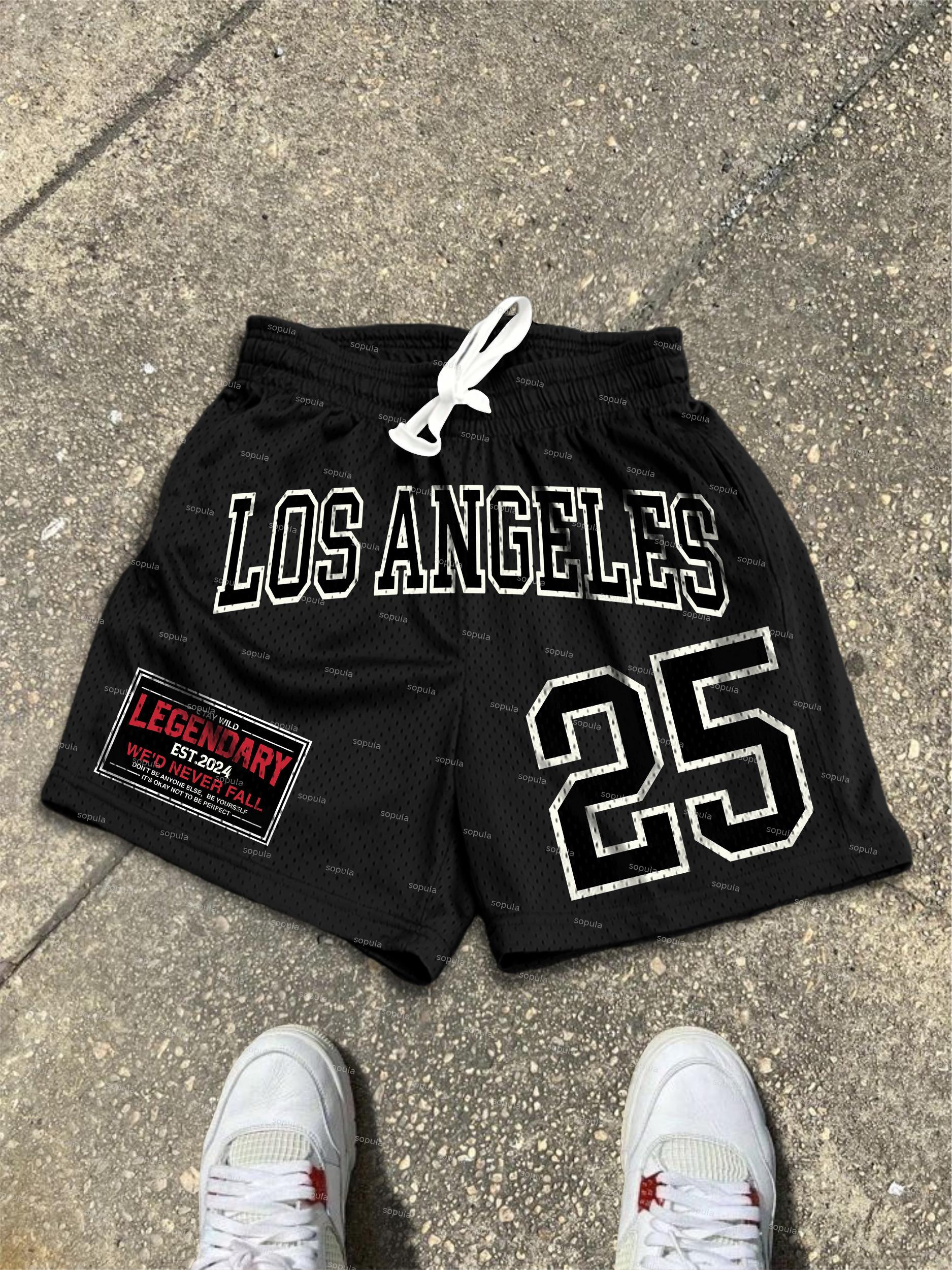 Vintage Mesh No 25 Legendary Printed Dot Sports Shorts Product Image