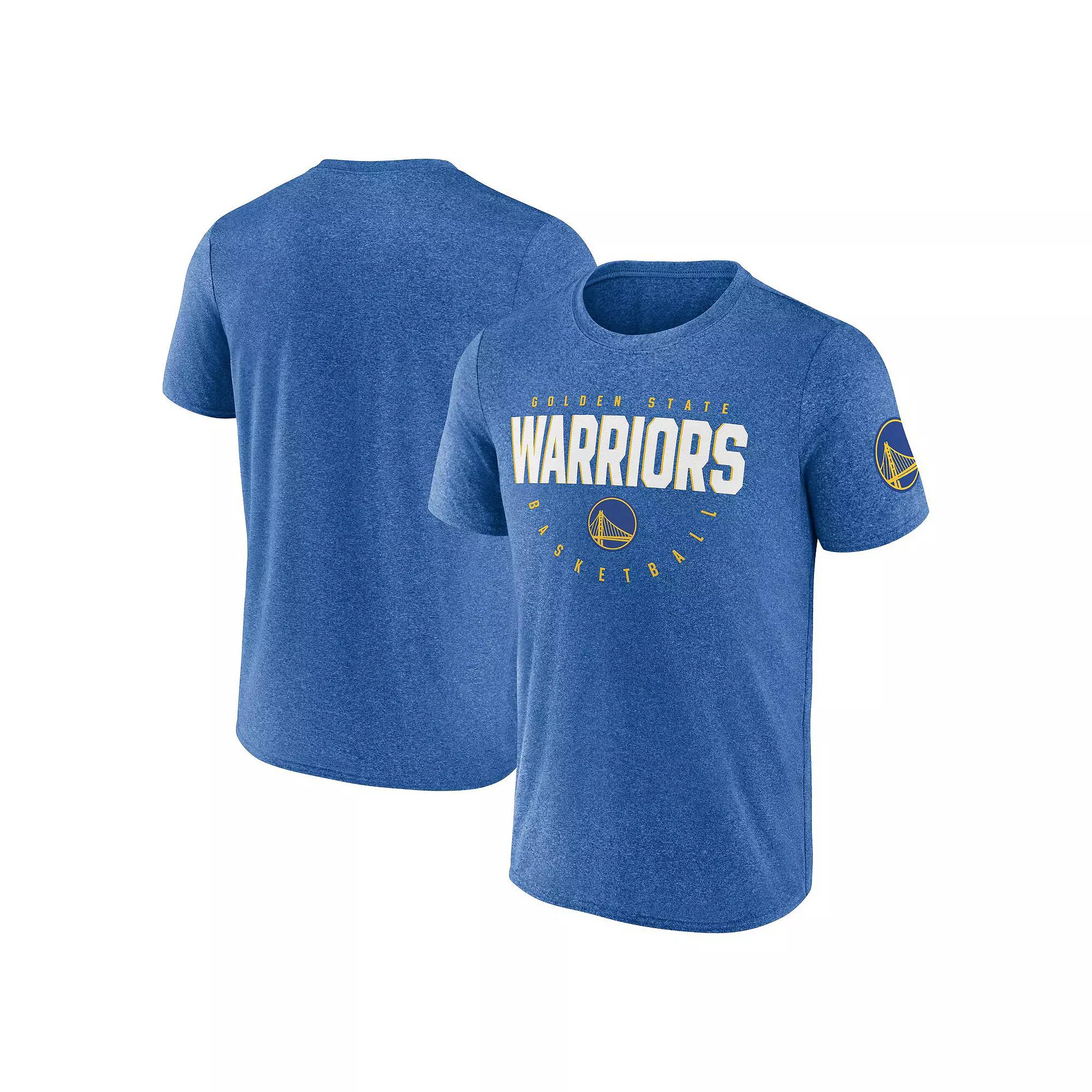 Men's Heather Royal Golden State Warriors Block Practice Performance T-Shirt,  Product Image