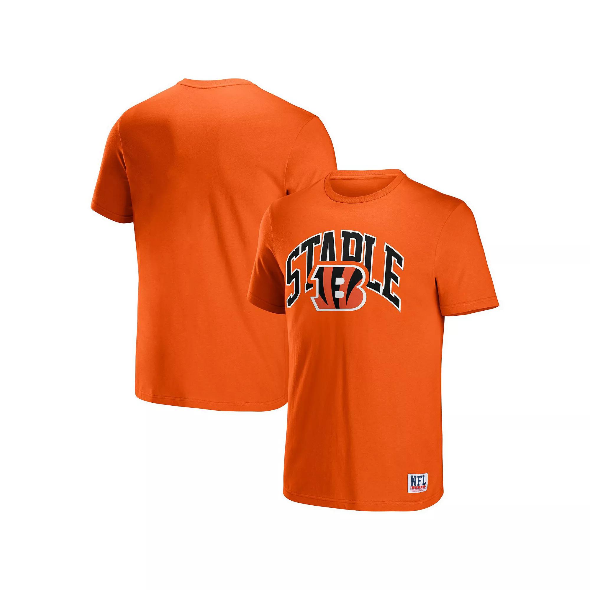 Men's NFL x Staple Orange Cincinnati Bengals Logo Lockup T-Shirt, Size: 2XL Product Image