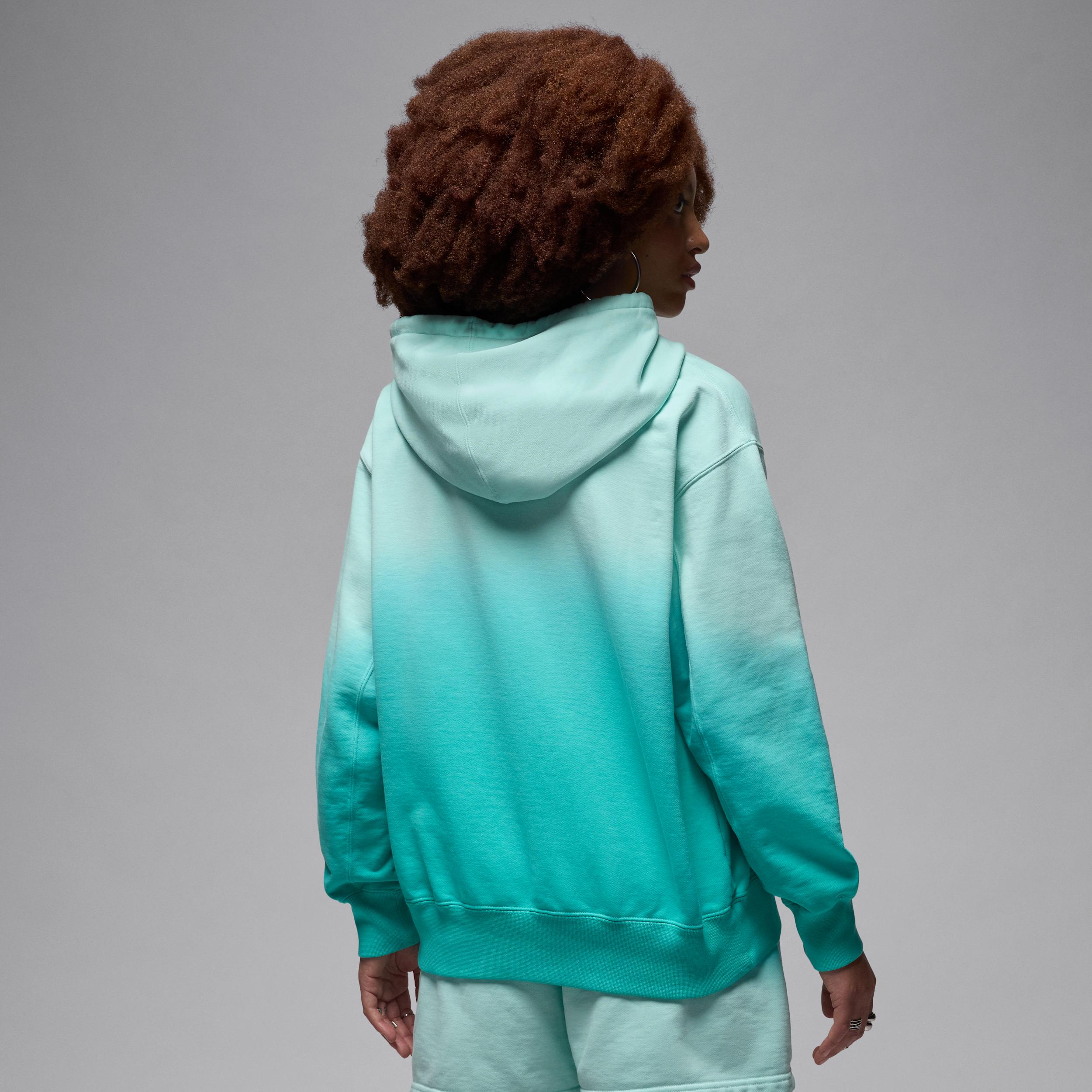 Womens Jordan Flight Fleece Satin-Lined Pullover Hoodie | HJ0036-357 Product Image