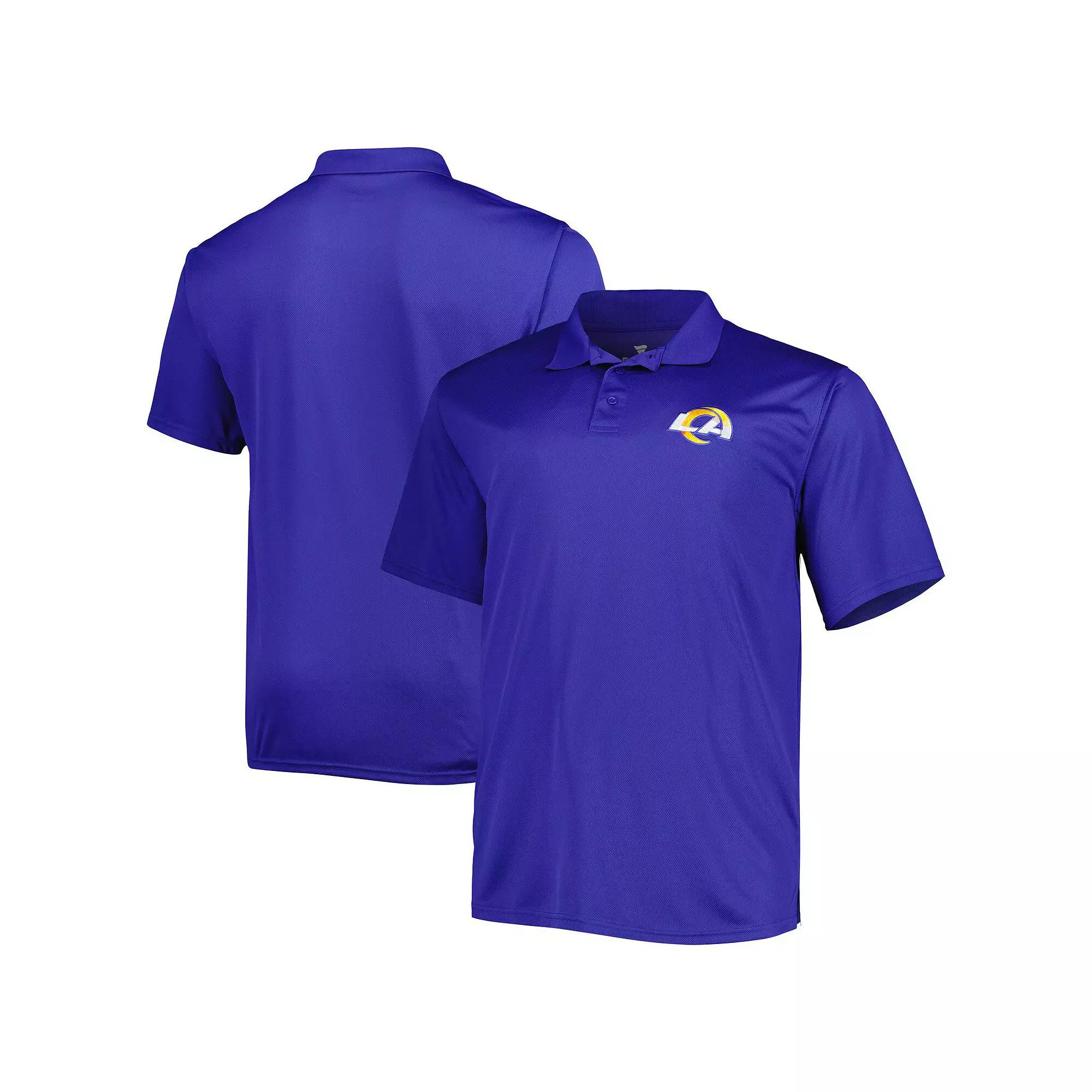 Men's Royal Los Angeles Rams Big & Tall Birdseye Polo,  Product Image