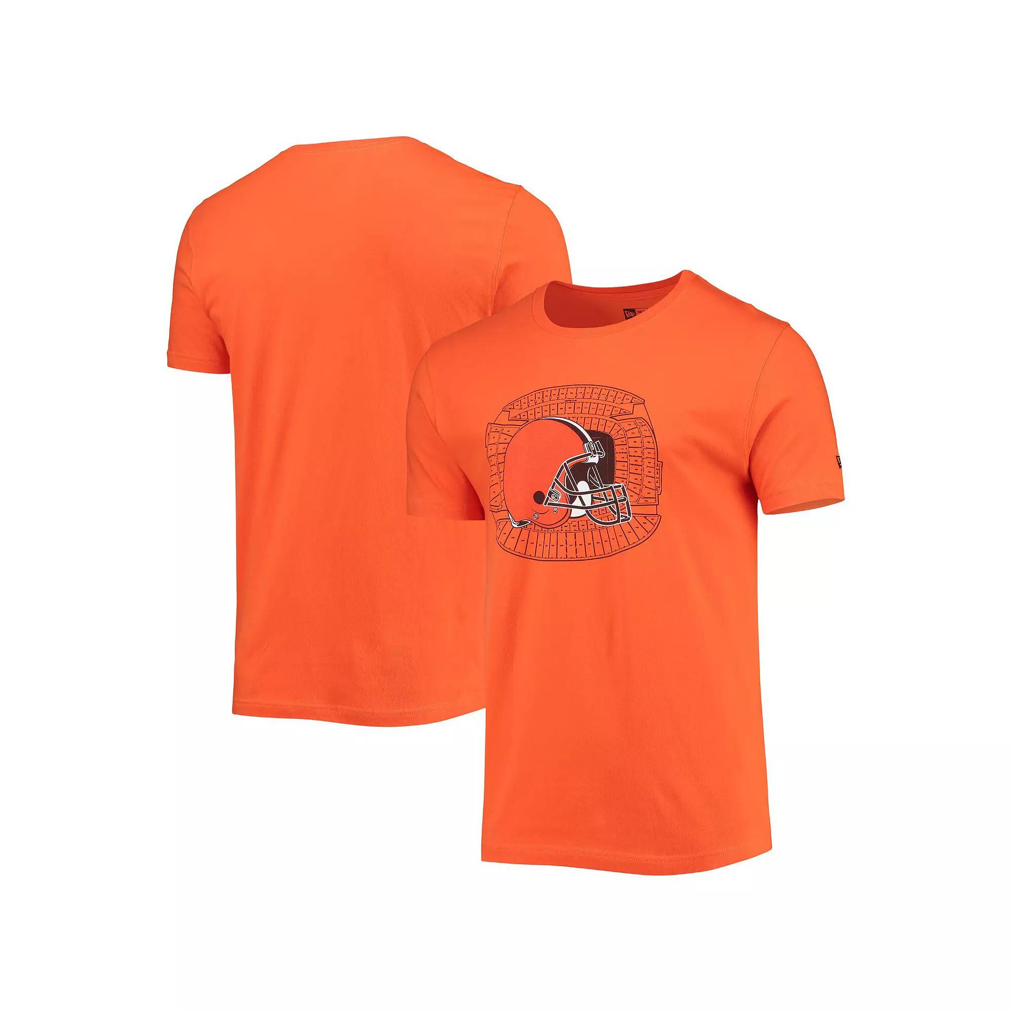 Men's New Era Orange Cleveland Browns Stadium T-Shirt,  Product Image