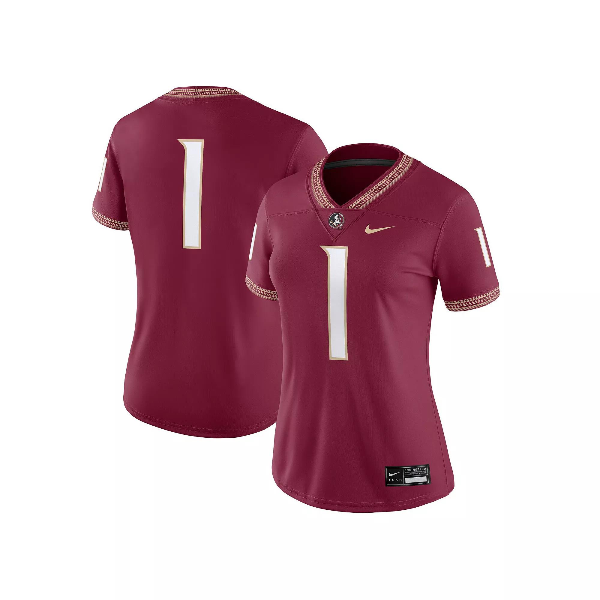 Women's Nike #1 Garnet Florida State Seminoles Game Jersey,  Product Image