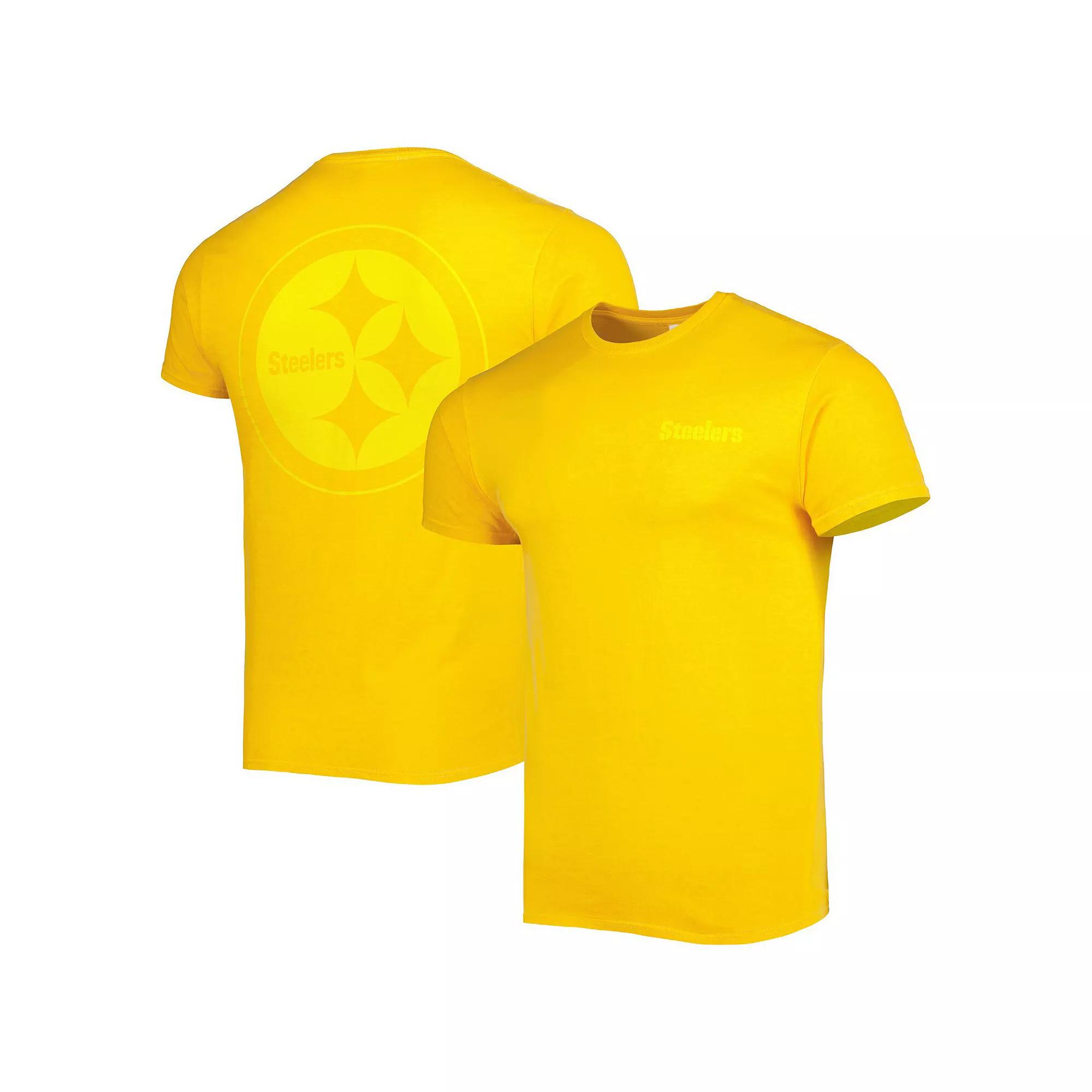 Men's '47 Gold Pittsburgh Steelers Fast Track Tonal Highlight T-Shirt,  Product Image