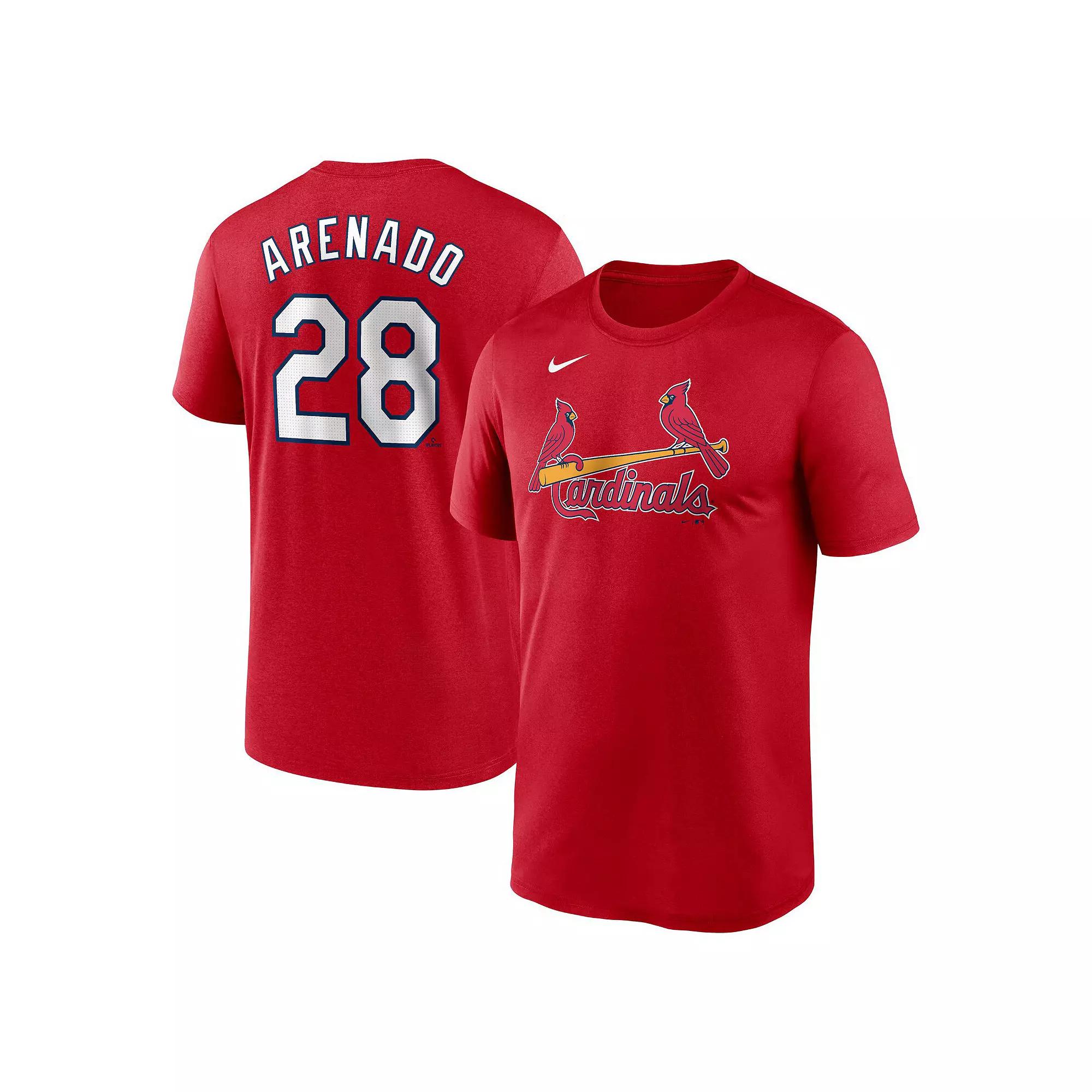 Men's Nike Nolan Arenado Red St. Louis Cardinals Legend Name and Number Home T-Shirt,  Product Image