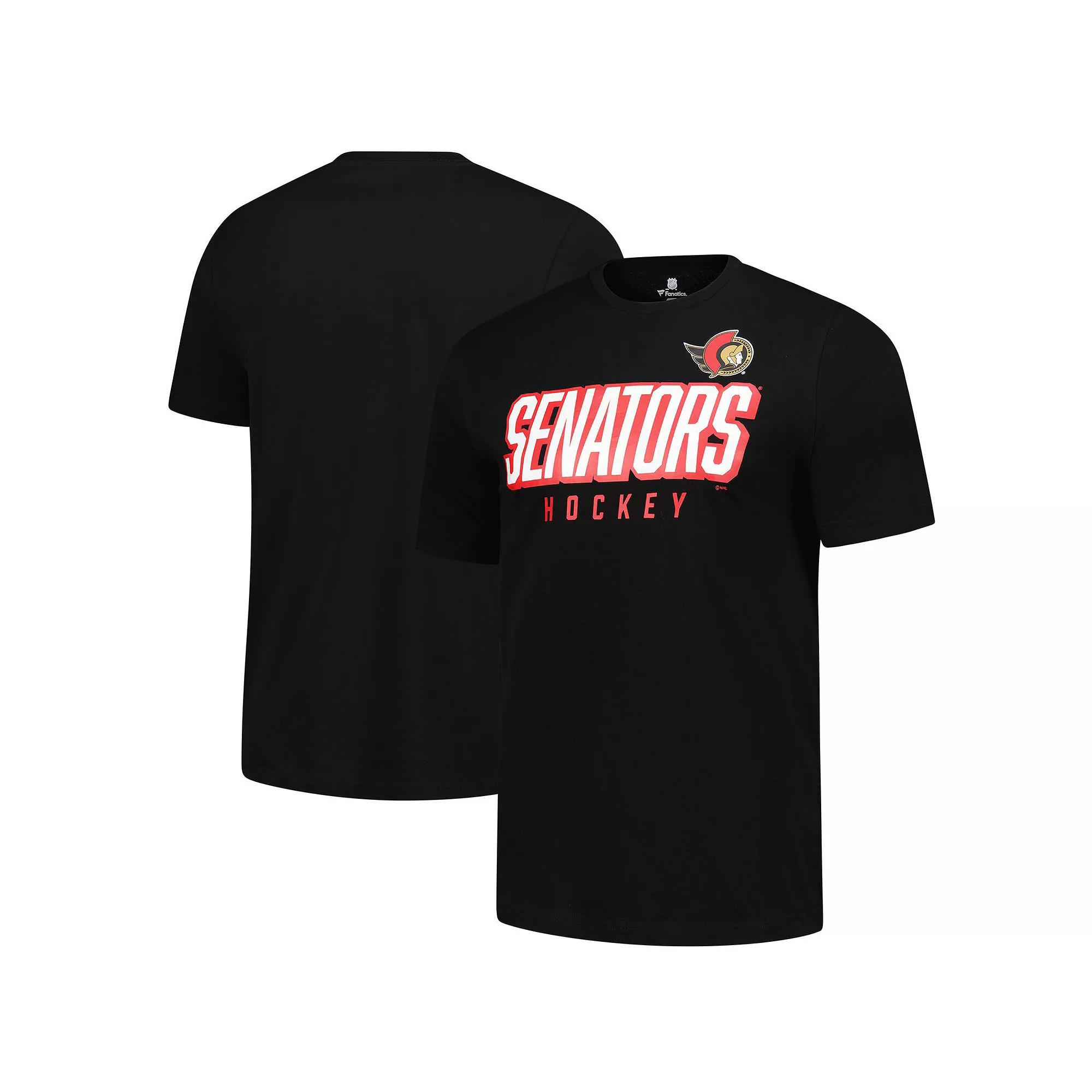 Men's Fanatics Black Ottawa Senators T-Shirt,  Product Image