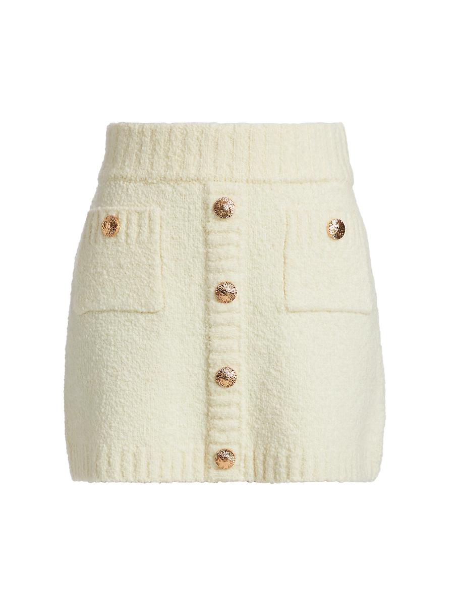 Womens Kelsey Wool-Blend Knit Miniskirt Product Image