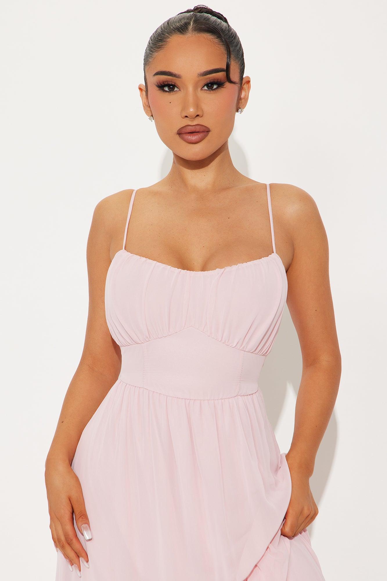 Charlotte Chiffon Maxi Dress - Mauve Product Image