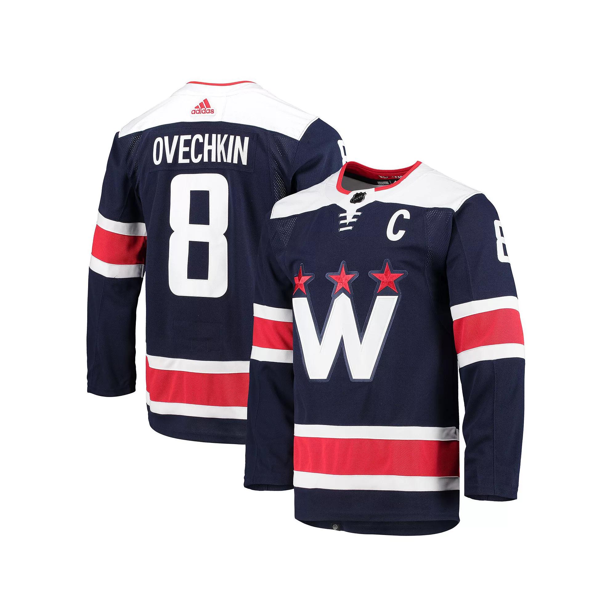Men's adidas Alexander Ovechkin Navy Washington Capitals Alternate Primegreen Authentic Pro Player Jersey, Size: 46, Blue Product Image