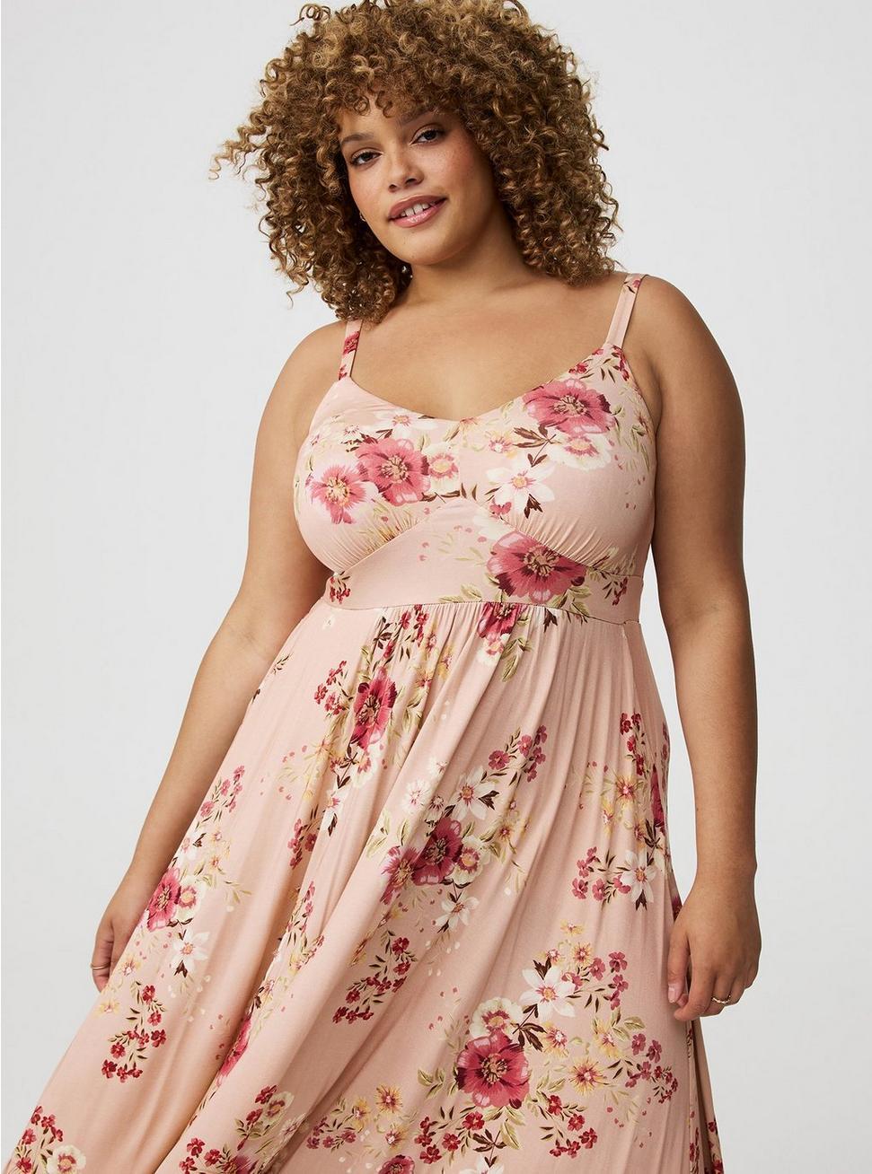 Maxi V-Neck Tiered Dress Product Image