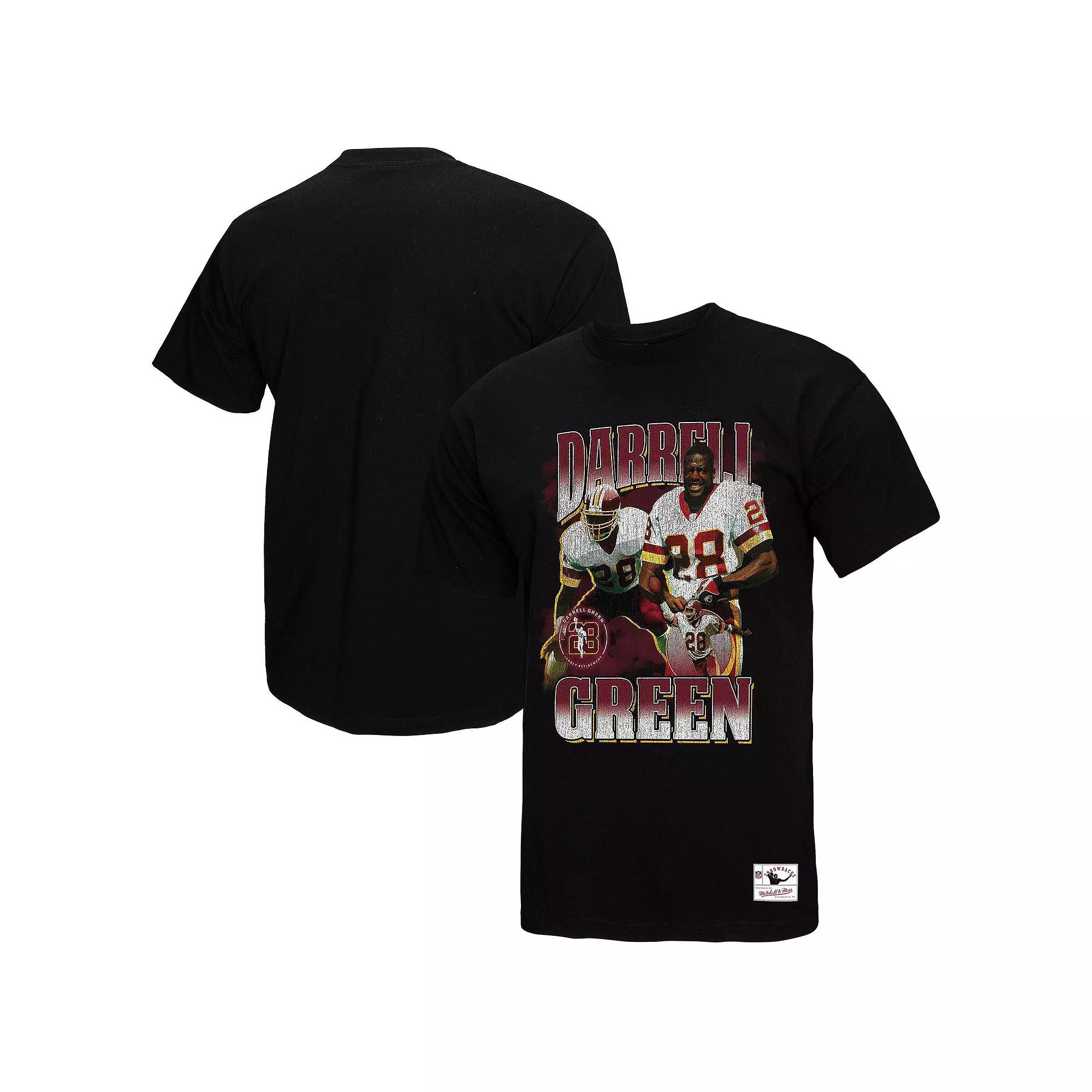 Men's Mitchell & Ness Darrell Green Black Washington Commanders Player Graphic T-Shirt,  Product Image