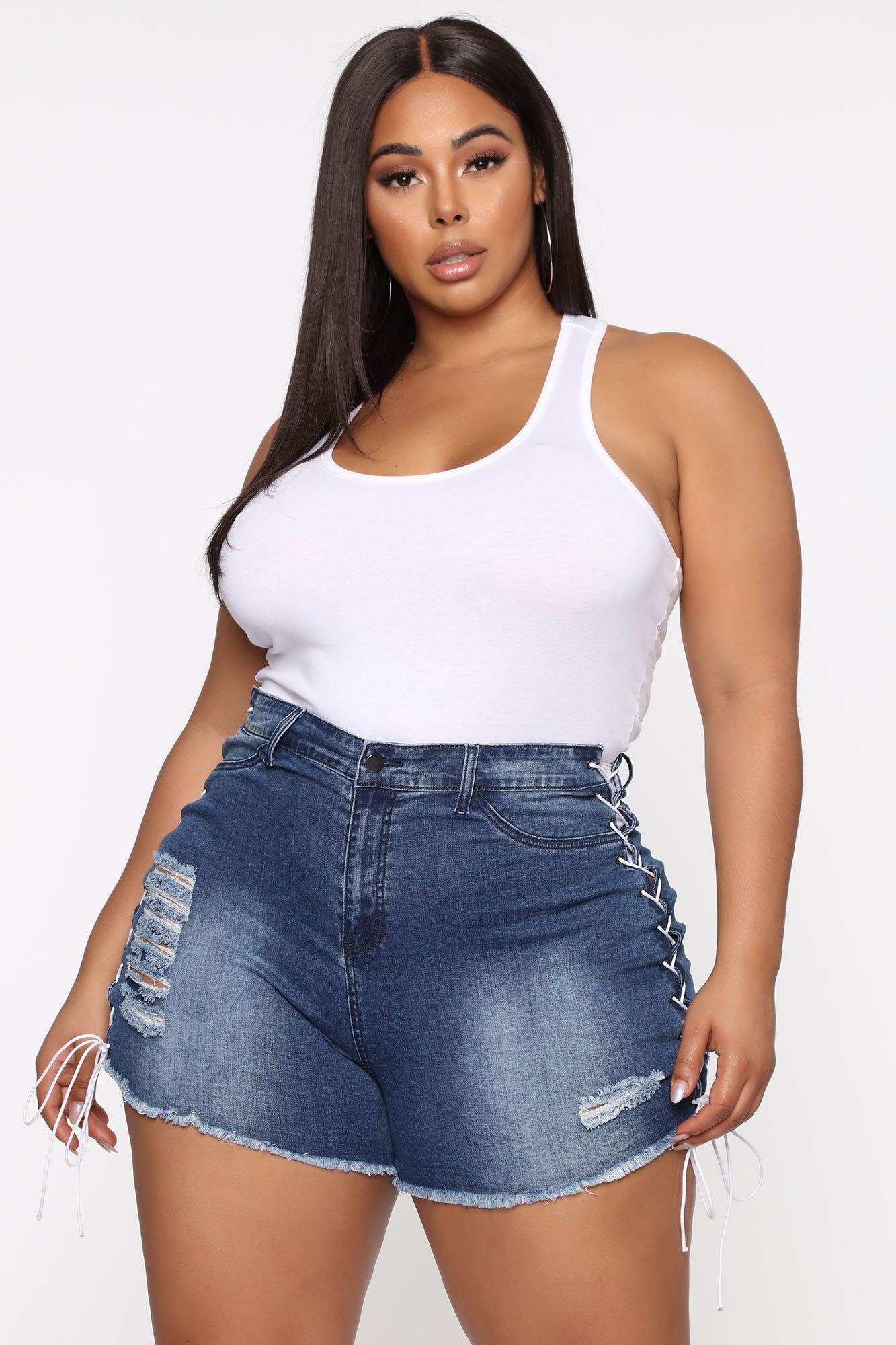 Divine Basic Tank Bodysuit - White Product Image