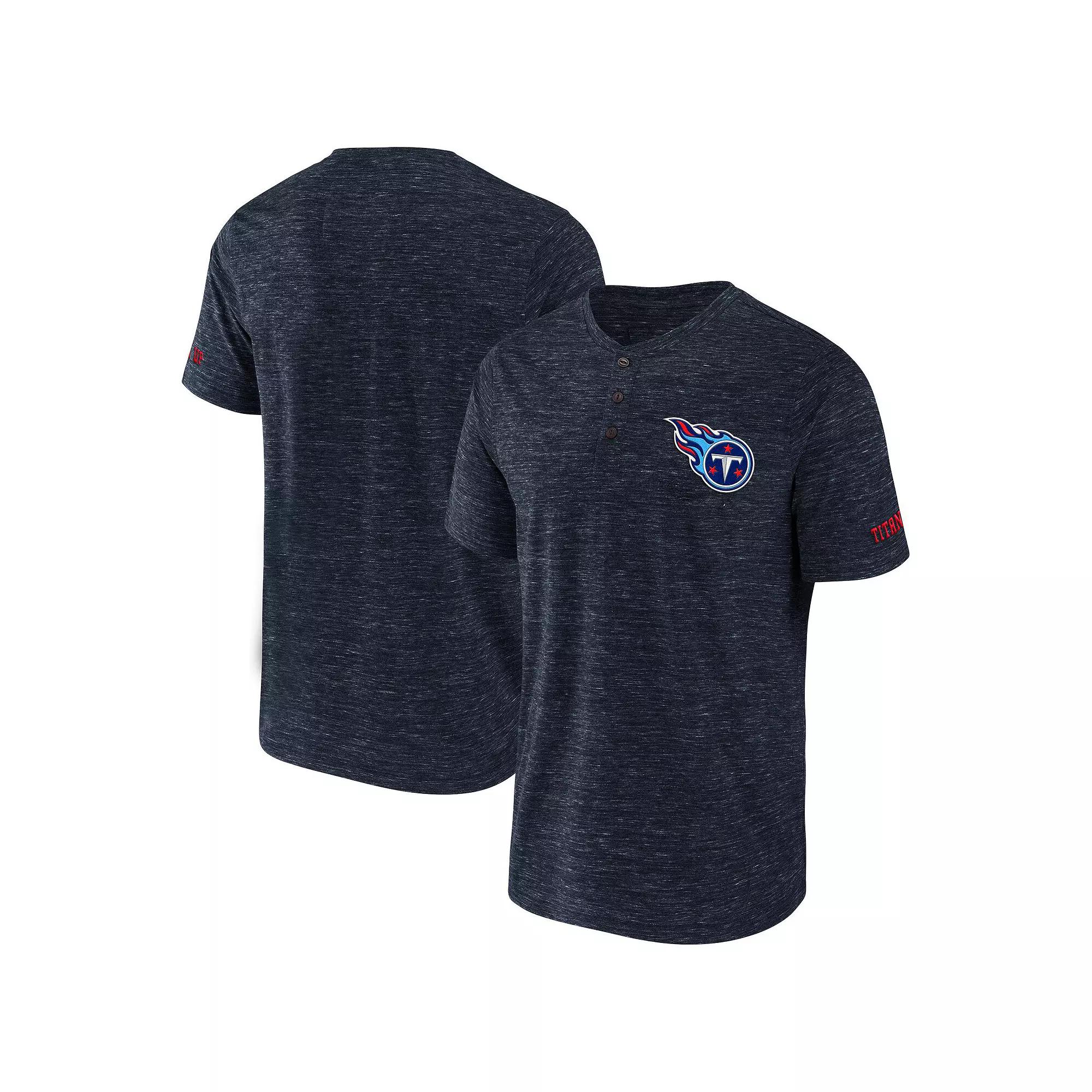 Men's NFL x Darius Rucker Collection by Fanatics Navy Chicago Bears Slub Henley T-Shirt,  Product Image