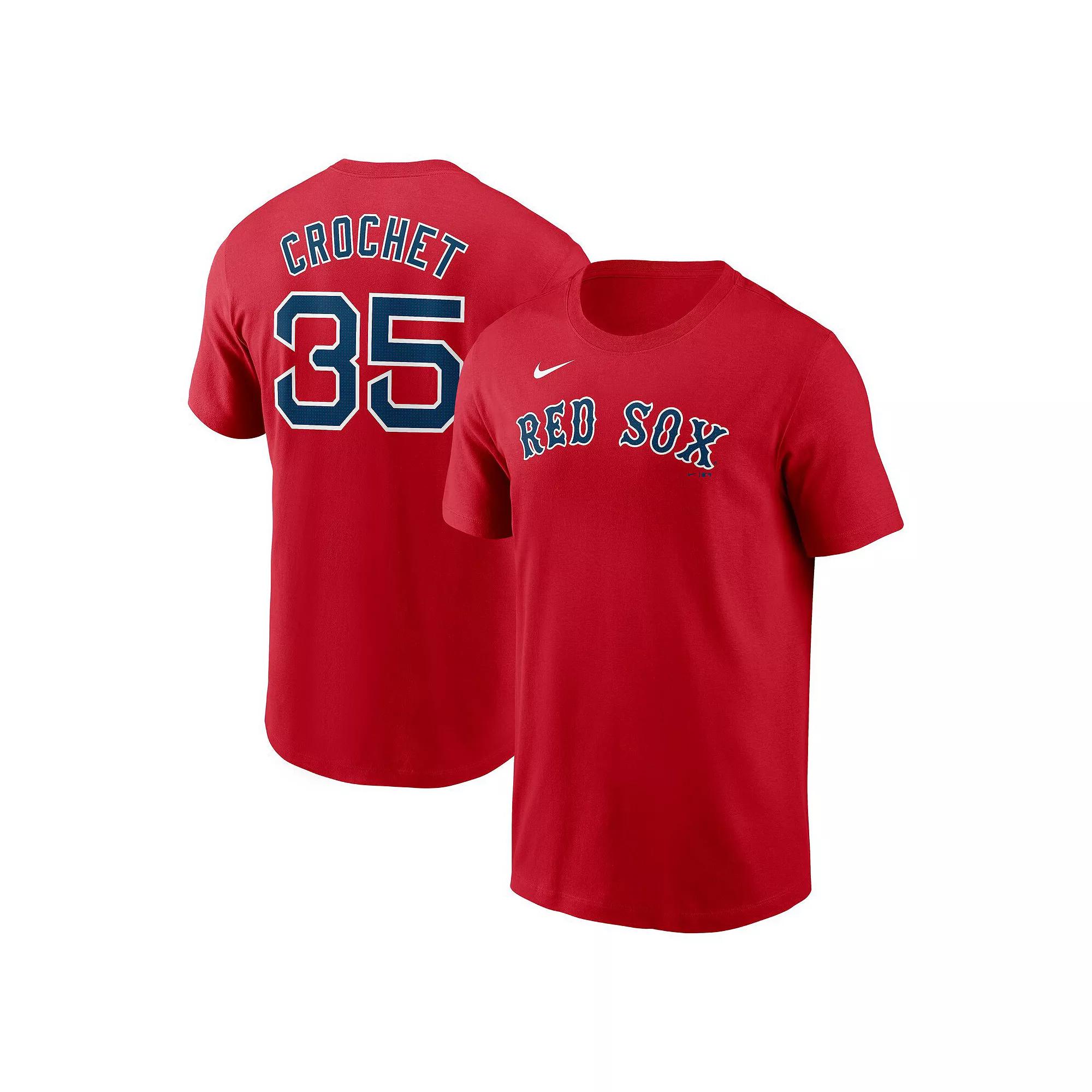 Men's Nike Garrett Crochet Red Boston Red Sox Fuse Name & Number T-Shirt,  Product Image