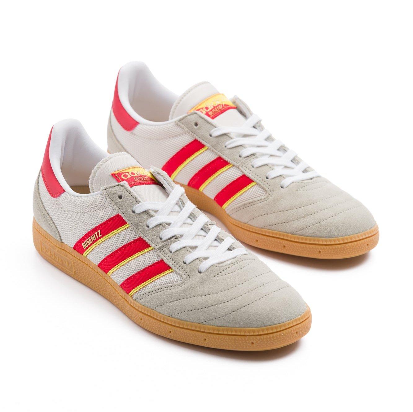 Adidas Skateboarding Busenitz Vintage Men's Skate Shoe - Feather Grey/Red/Orbit Grey Product Image