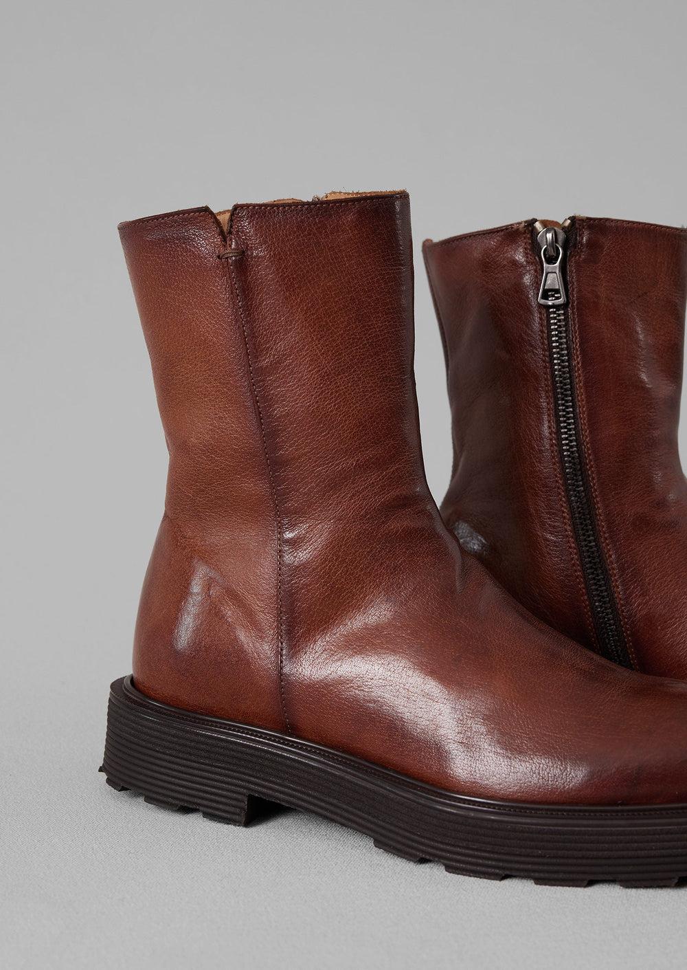 Sturlini Tall Leather Boots | Tan Product Image