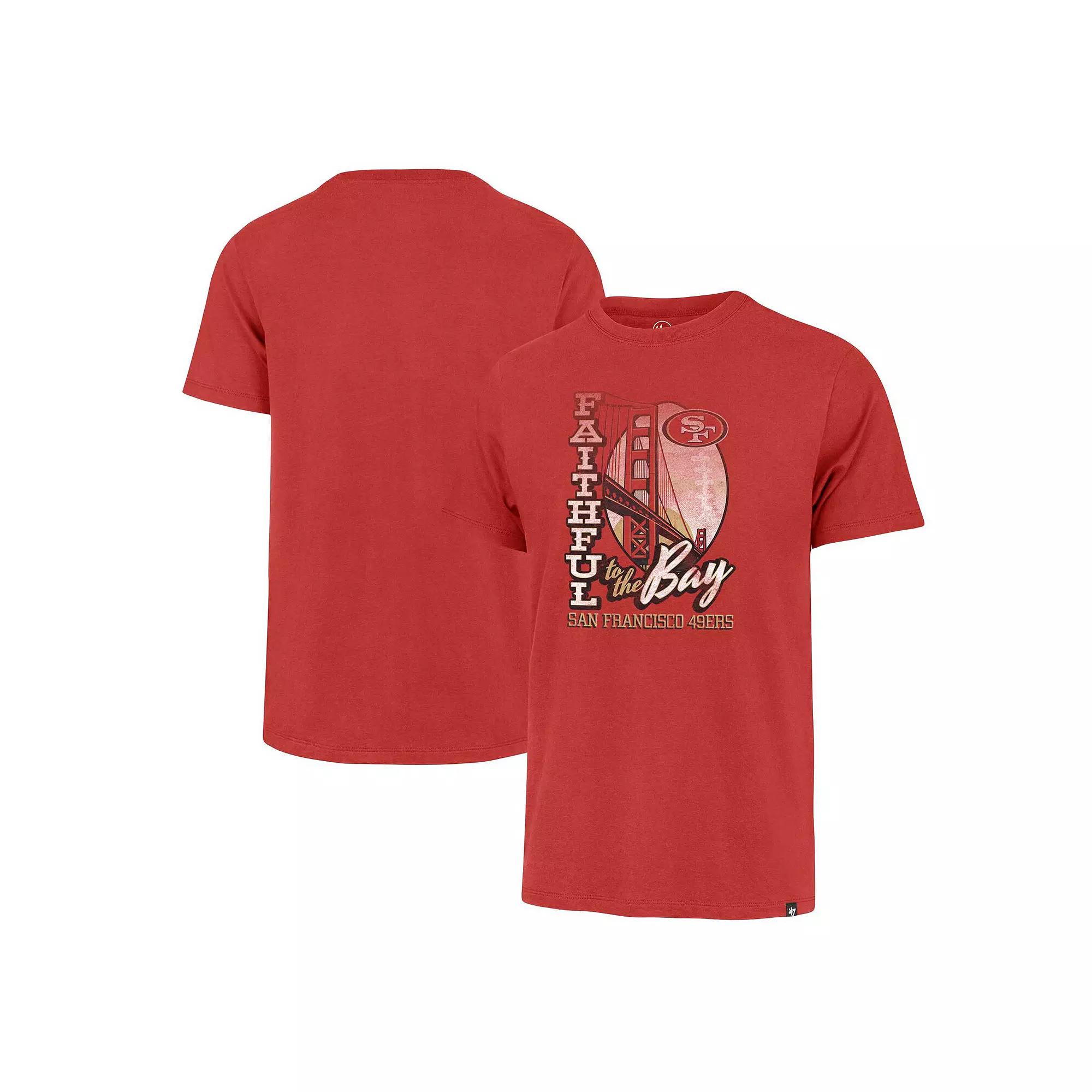 Men's '47 Scarlet San Francisco 49ers Regional Franklin T-Shirt,  Product Image