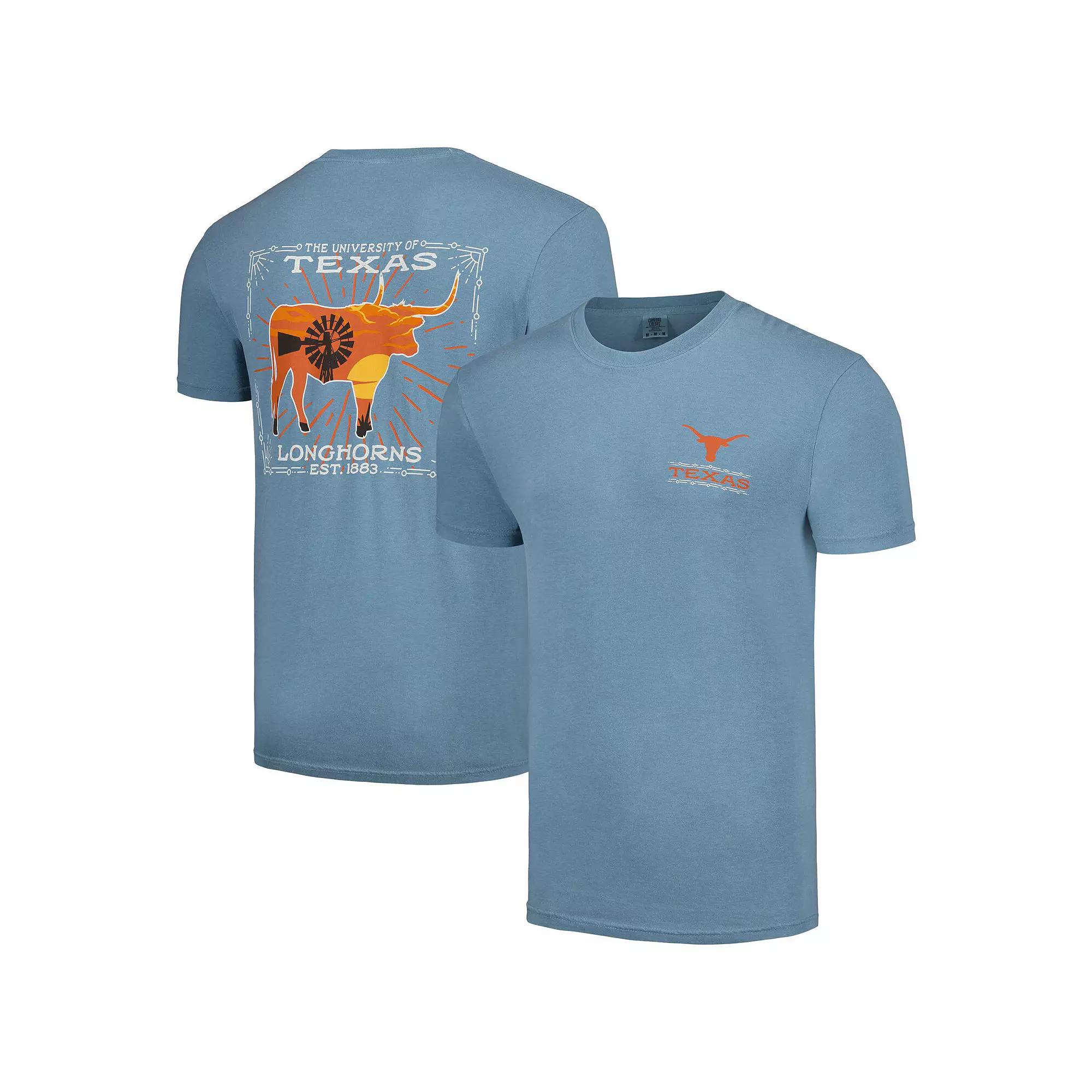 Men's Light Blue Texas Longhorns State Scenery Comfort Colors T-Shirt,  Product Image