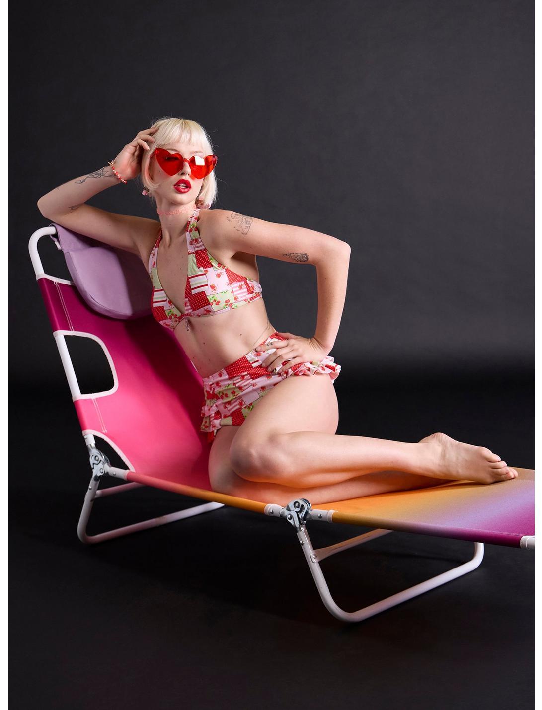 Strawberry Shortcake Patchwork Charm Halter Swim Top Product Image