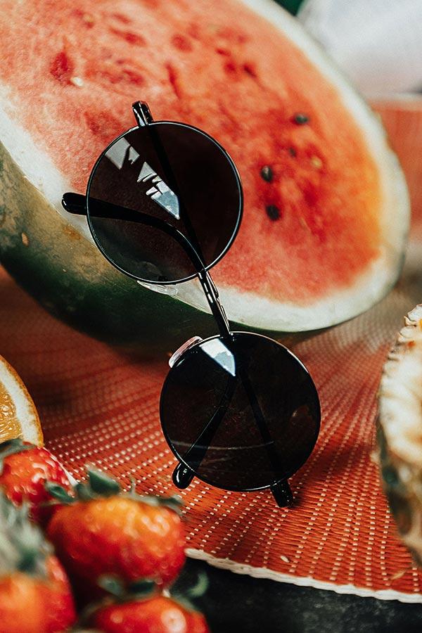 Around We Go Sunnies in Black Product Image