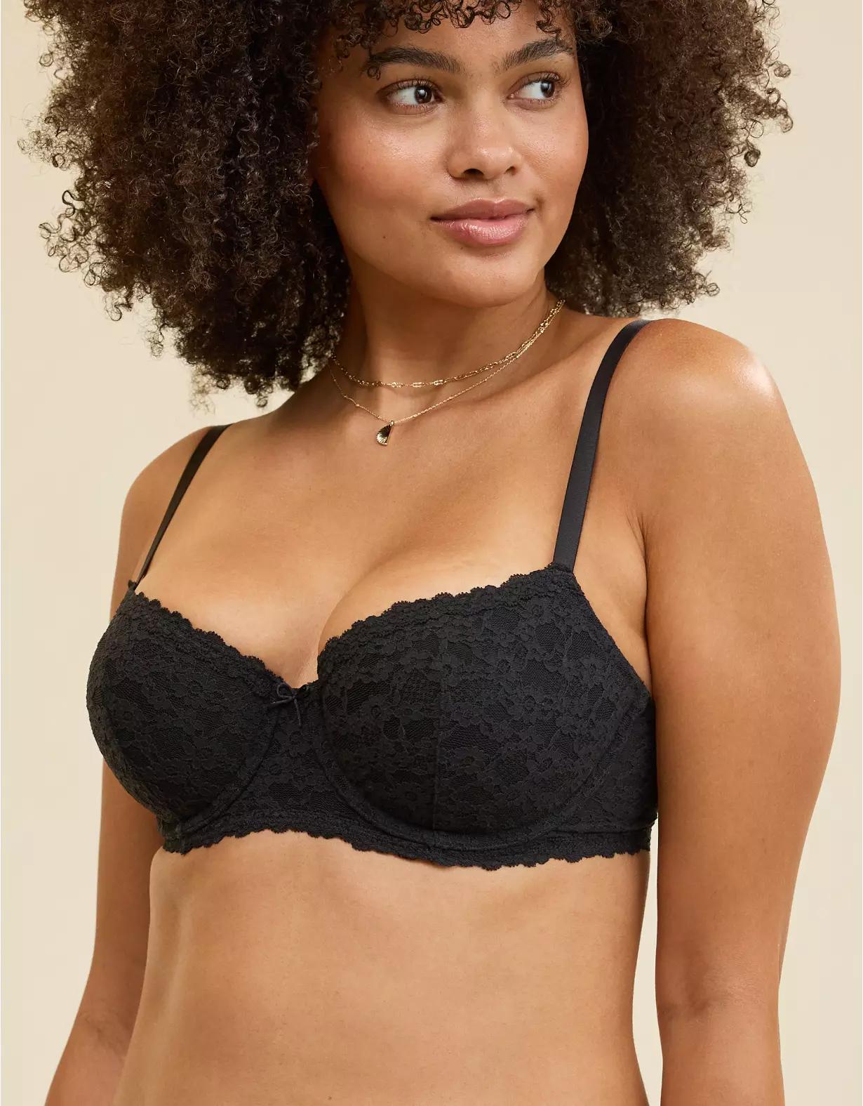 Show Off Vintage Lace Lightly Lined Balconette Bra Product Image