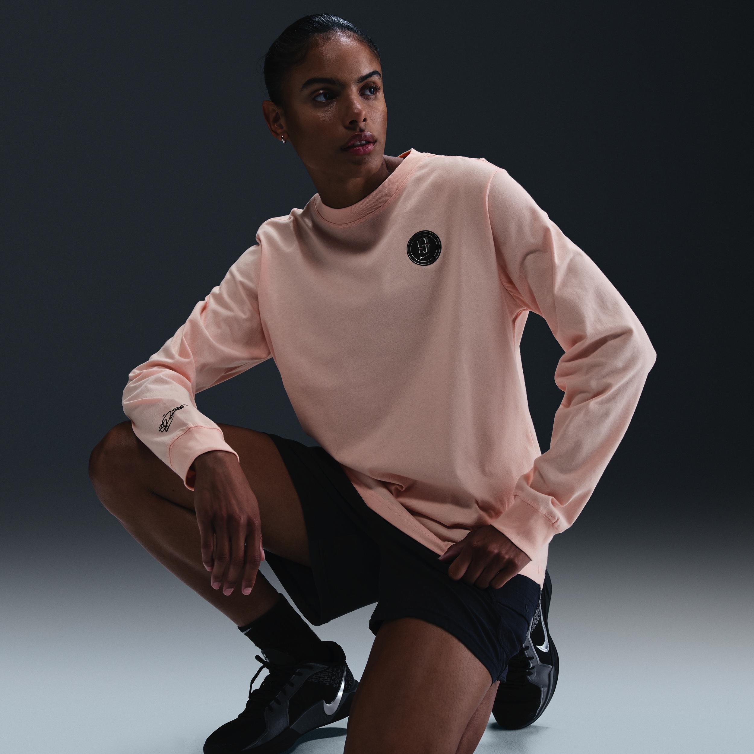 Nike Womens Sabrina Long-Sleeve Basketball T-Shirt | FZ8781-645 Product Image