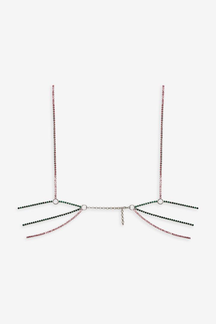 Tulip Rhinestone Bralette — Pink Product Image