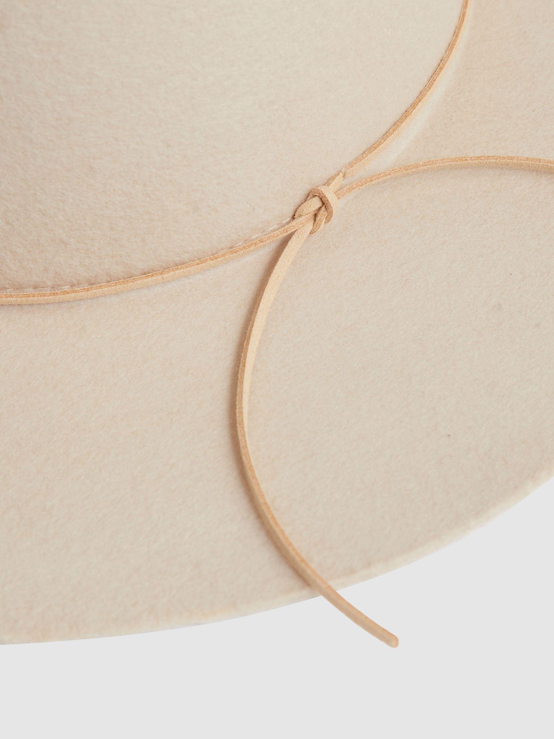 Felted Wool Sun Hat in Neutral Product Image