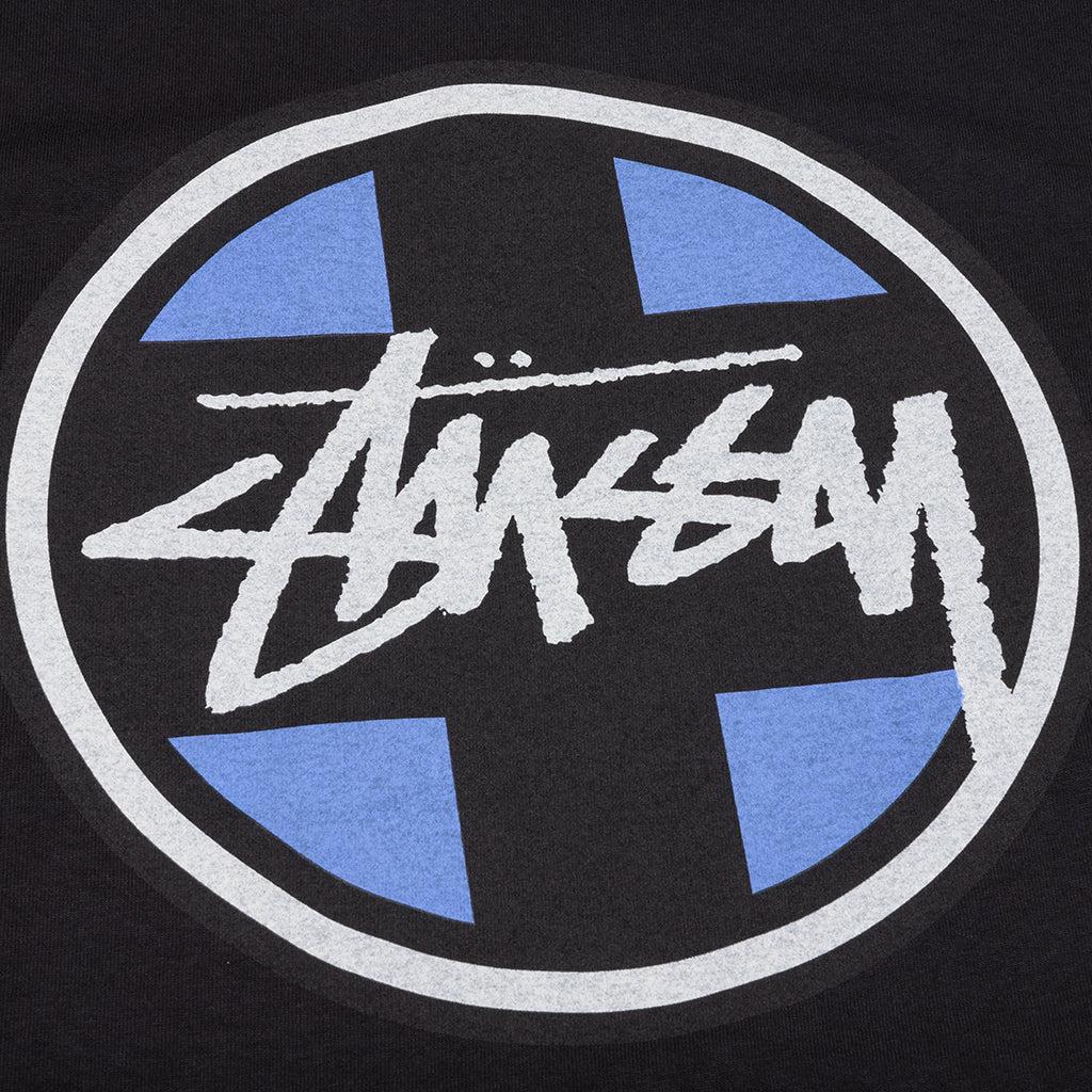 Cross Dot Pigment Dyed Tee - Black Male Product Image