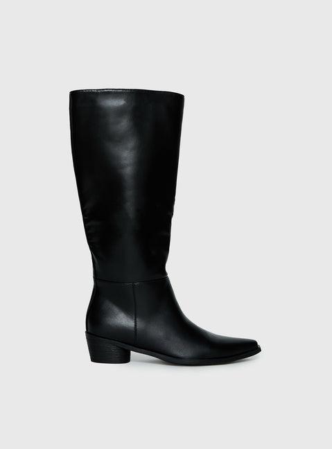 Rashi Knee High Boots Black Product Image